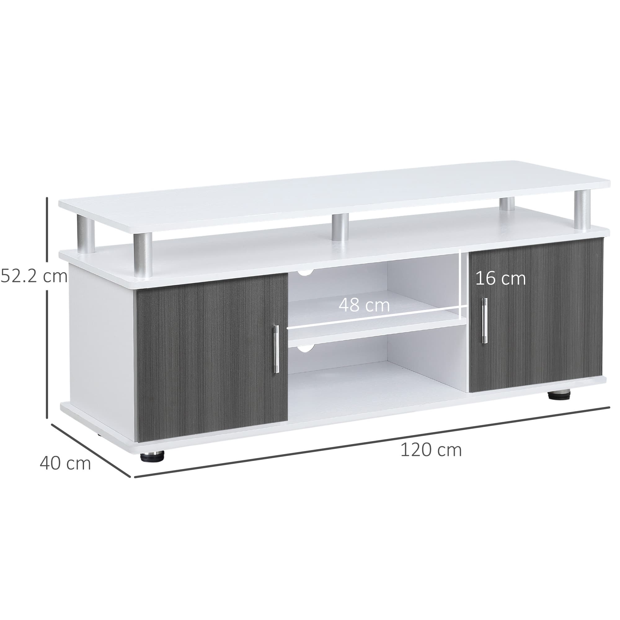 Transform Your Living Room with this Grey & White TV Unit - image 3