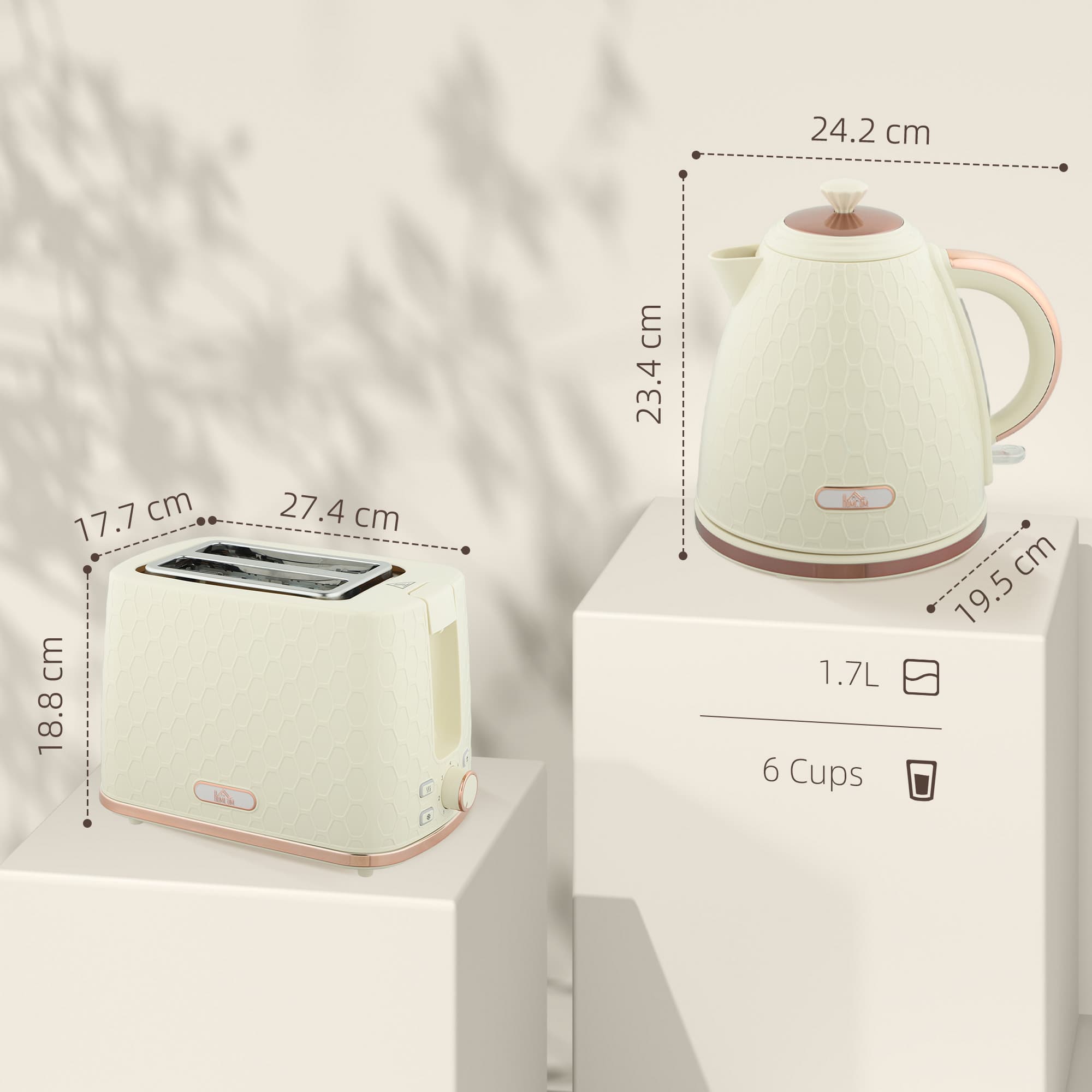 Transform Your Mornings with this Beige Honeycomb Breakfast Set - image 5