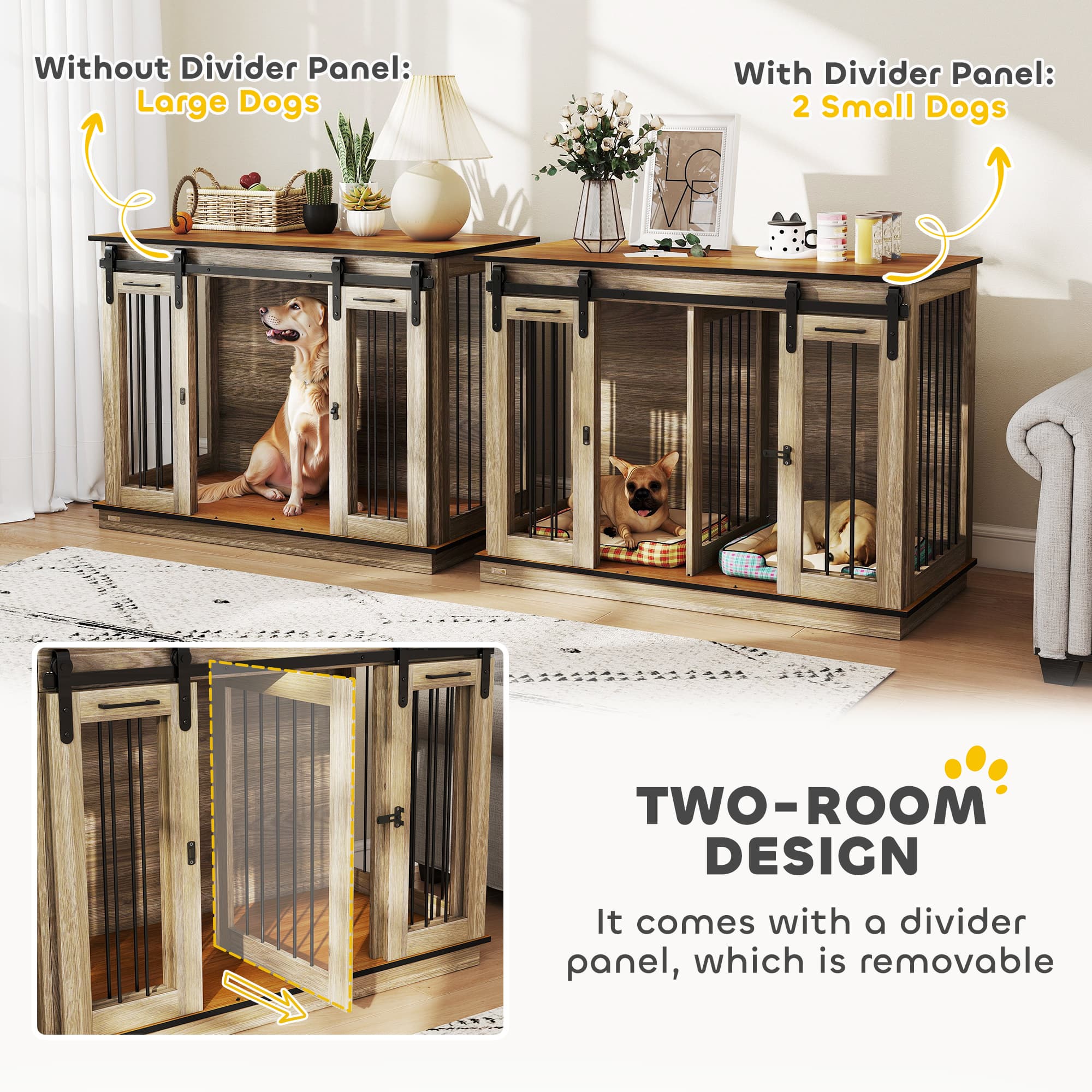A Double Dog Crate Built to Look Like Furniture, Not a Cage - image 9