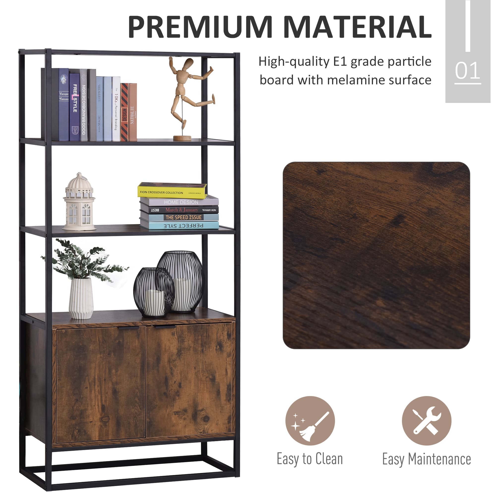 Transform Your Space with this Rustic Industrial Bookshelf - image 4