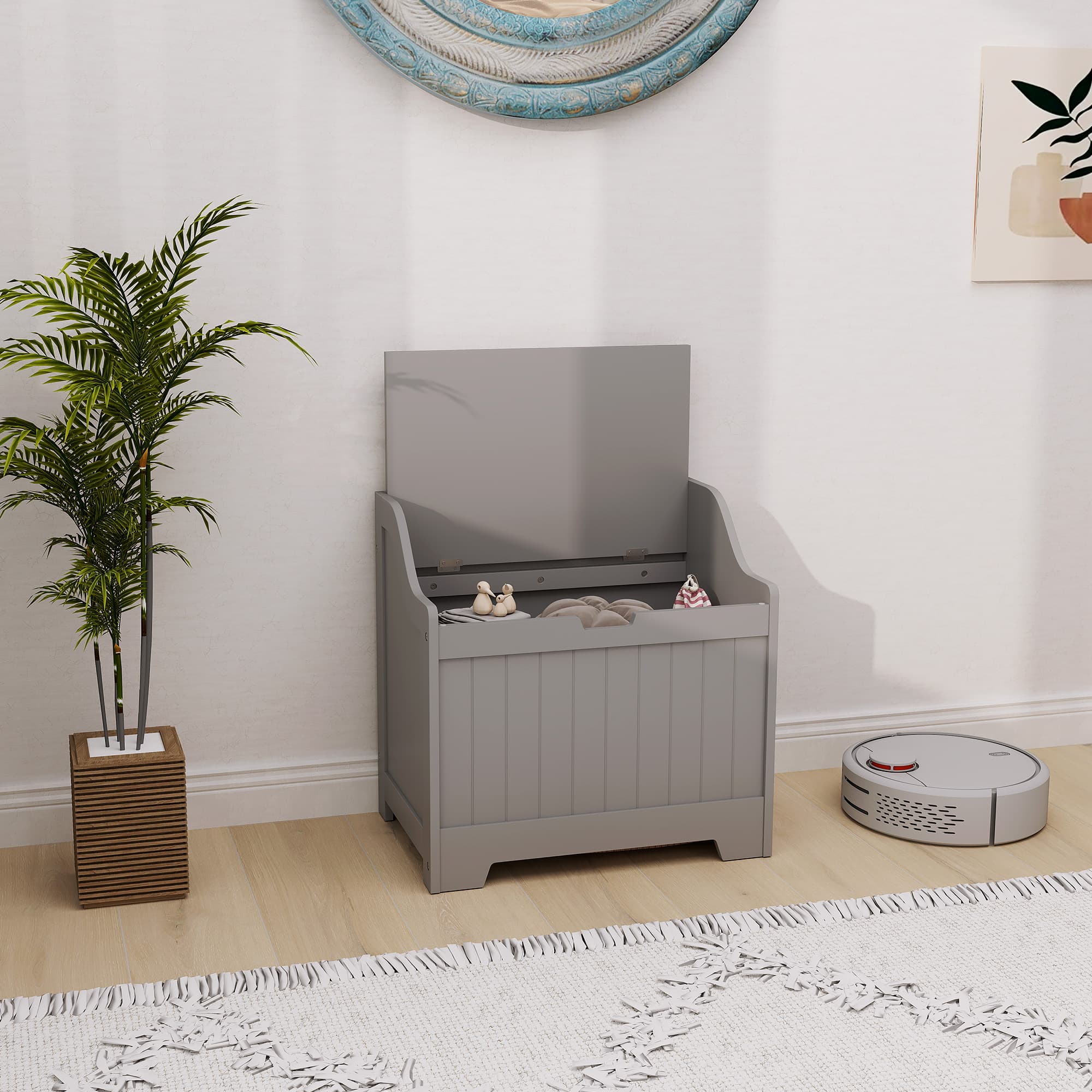 Transform Your Space with the 61L Grey Storage Chest - image 1