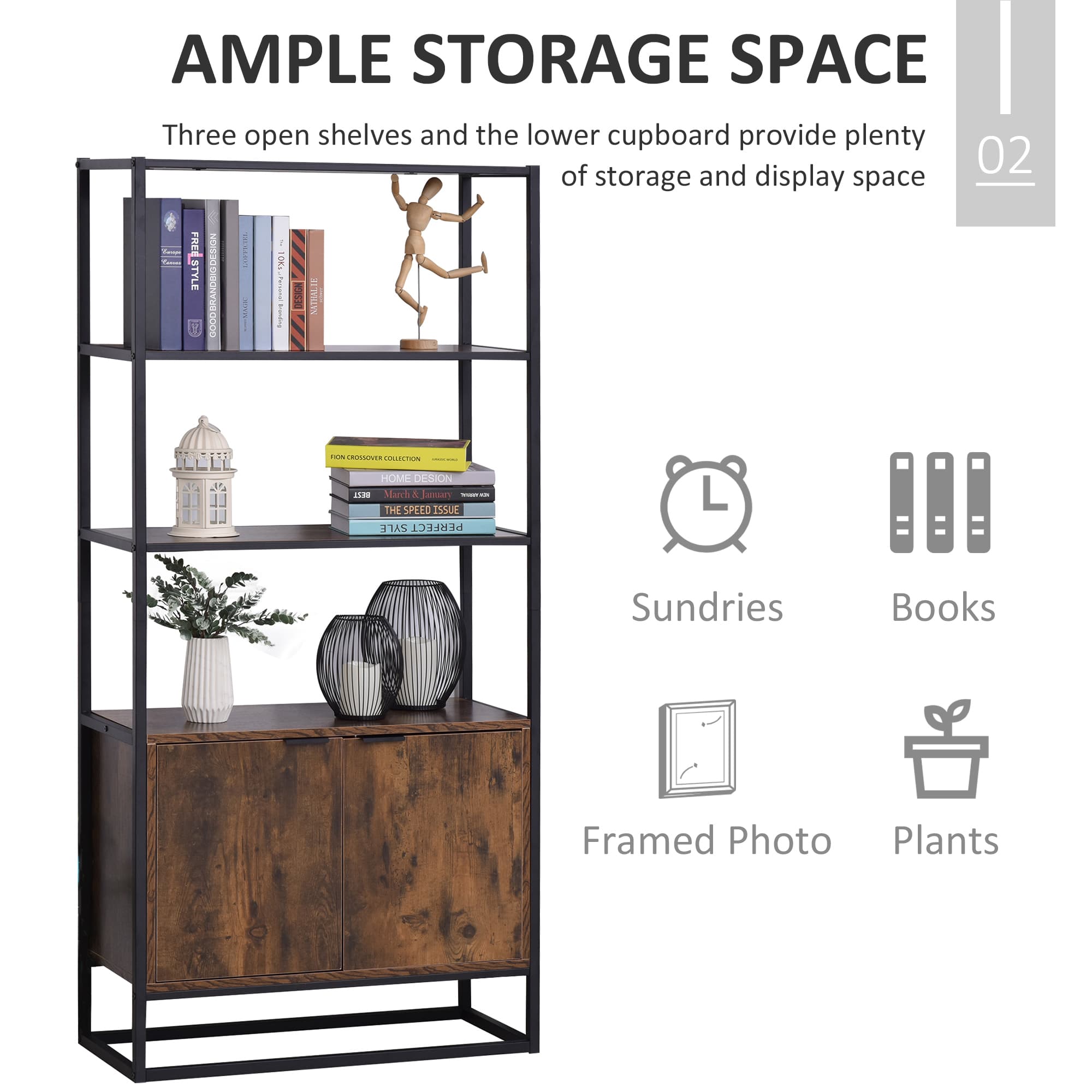 Transform Your Space with this Rustic Industrial Bookshelf - image 5