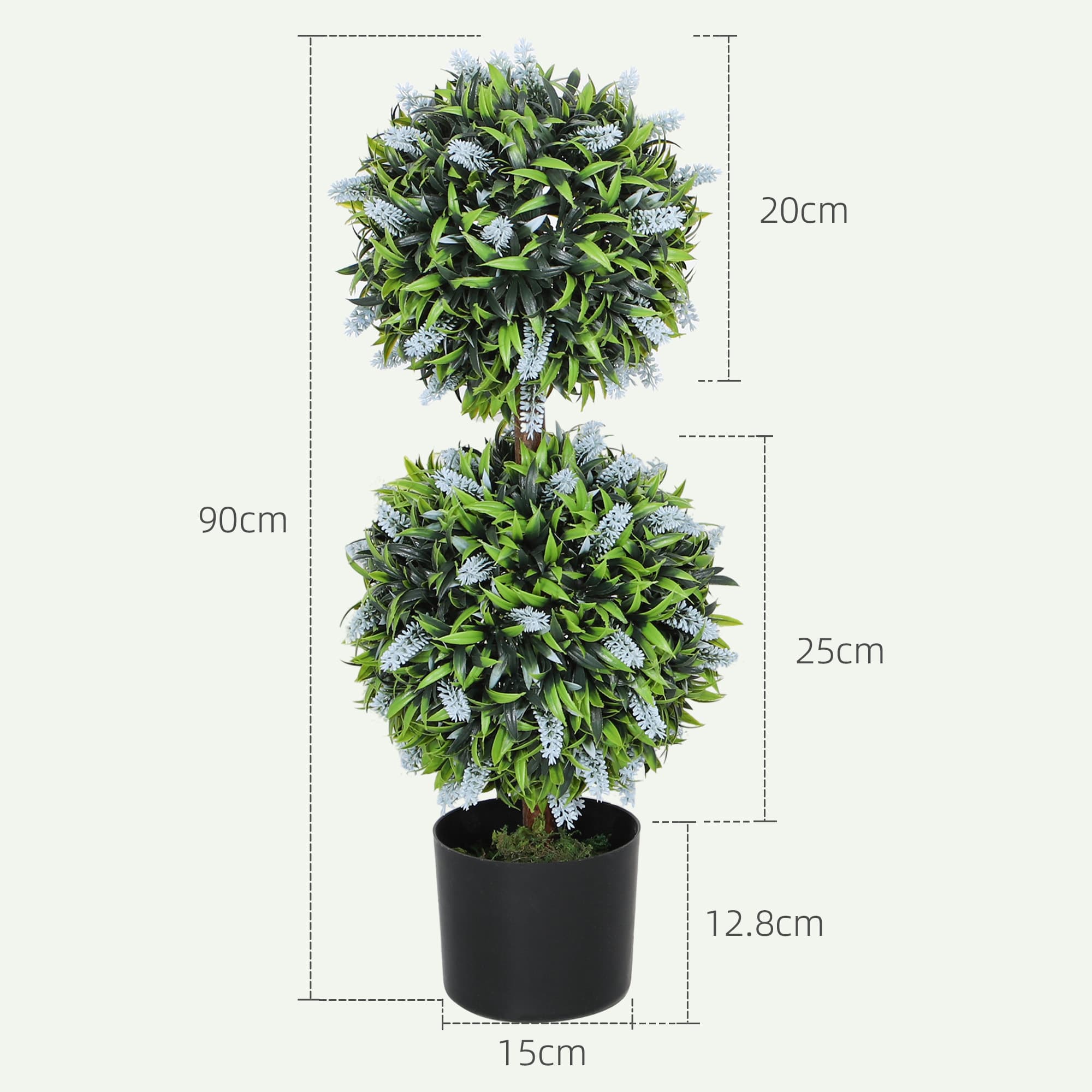 Transform Your Space with 70cm Faux Lavender Ball Trees - image 4