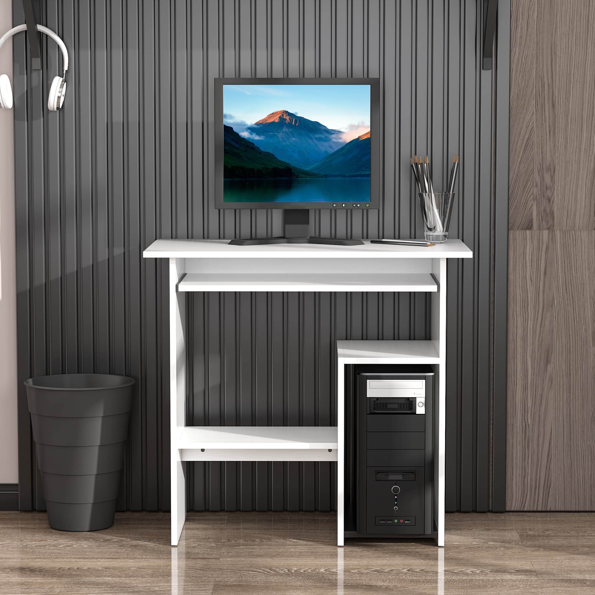 Transform Your Home Office with this Compact White Desk - image 4