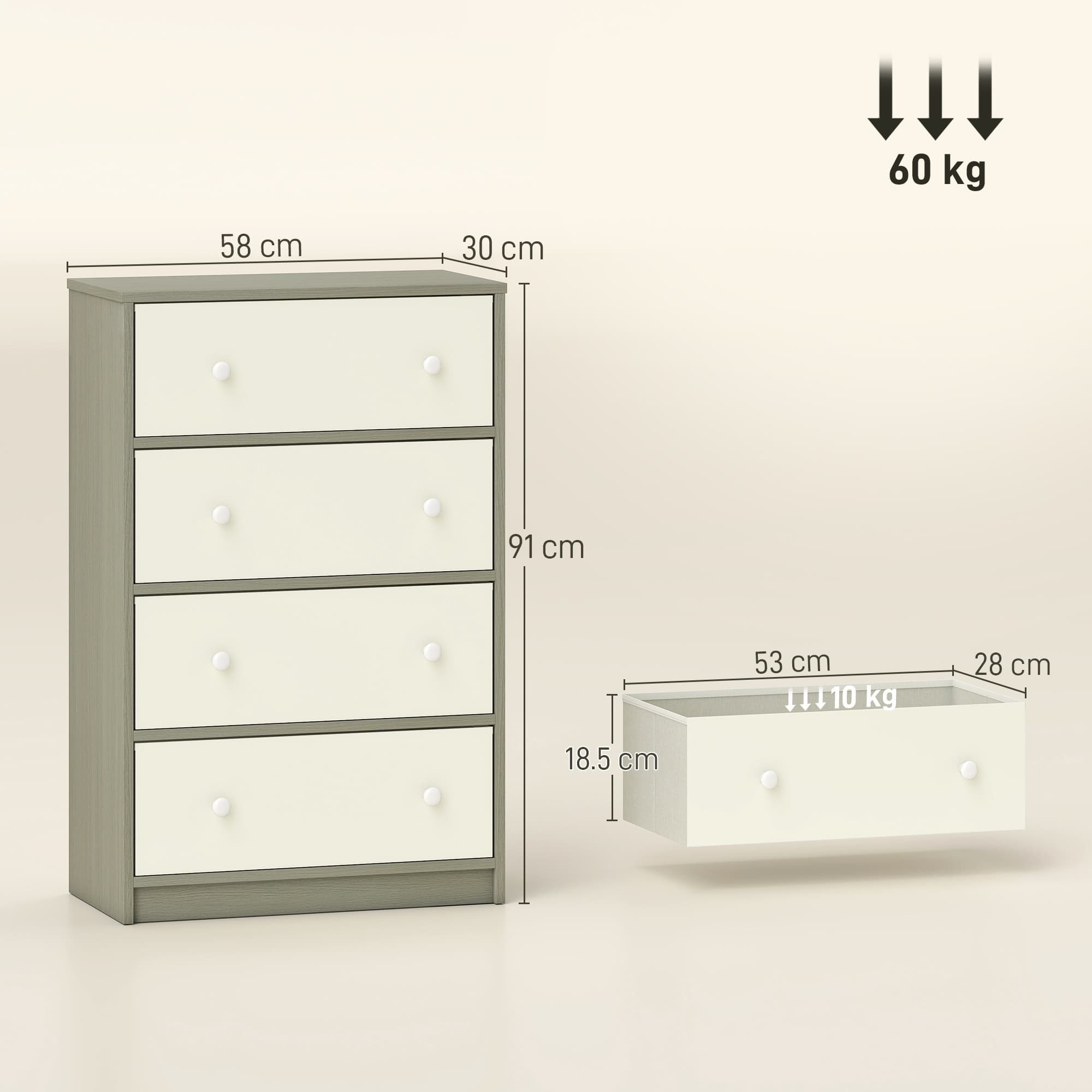 Transform Your Space With This 4-Drawer Fabric Dresser - image 2