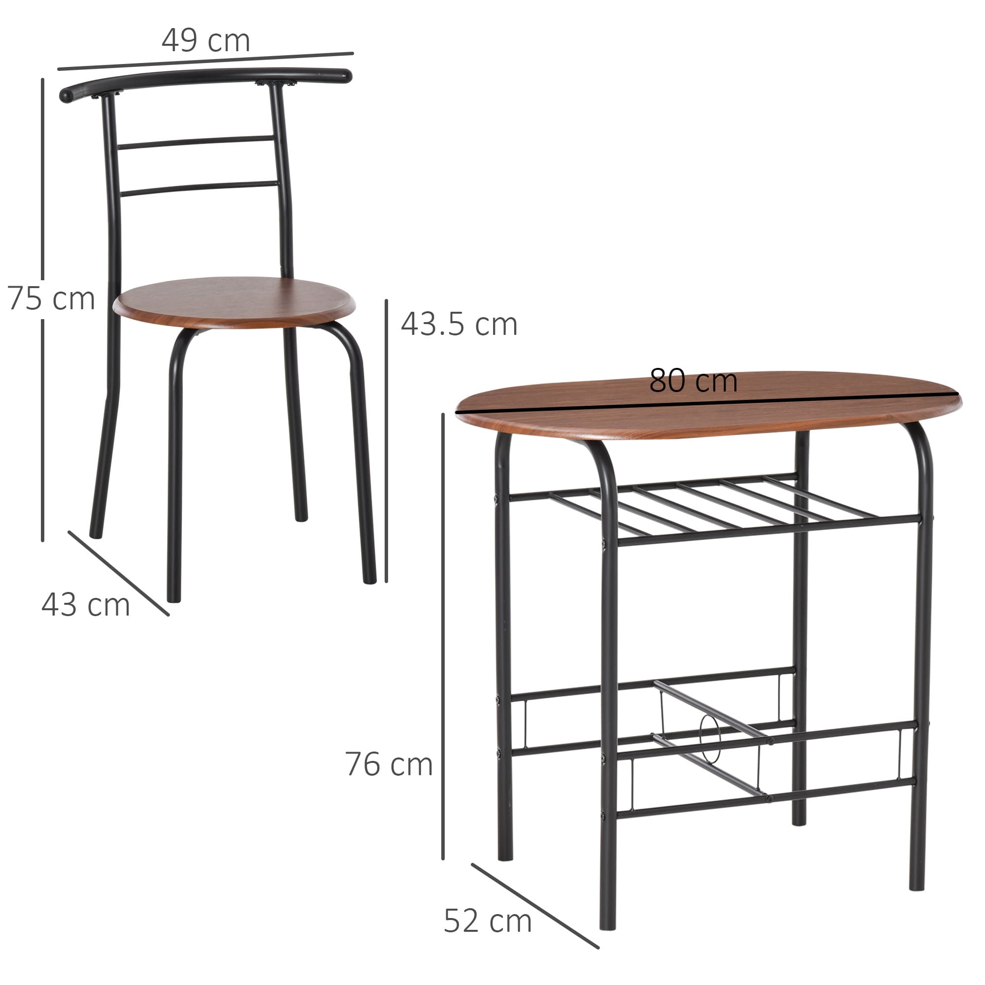 Transform Your Space with this Compact 3-Piece Dining Set - image 2