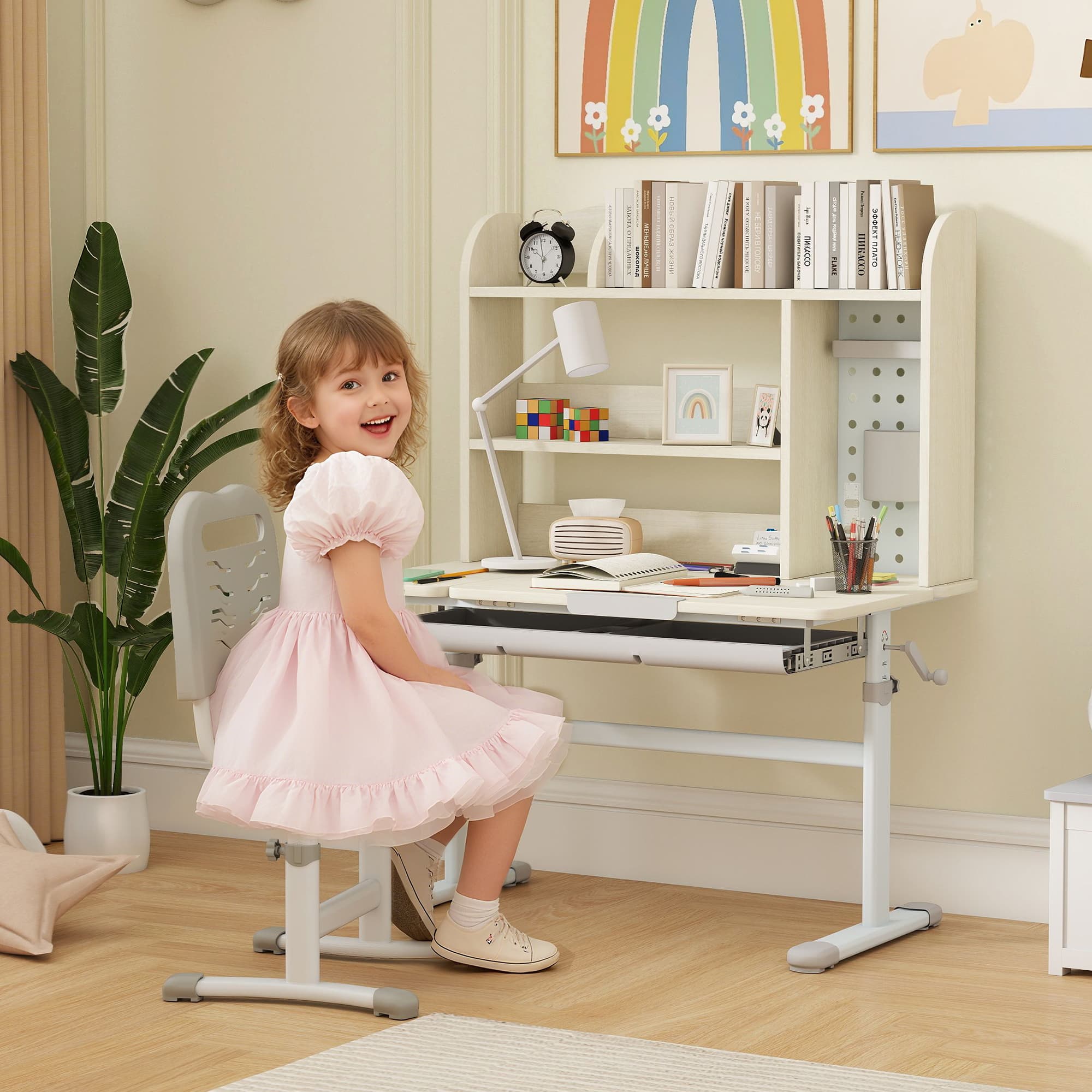 Transform Their Study Space with this Adjustable Kids Desk - image 1