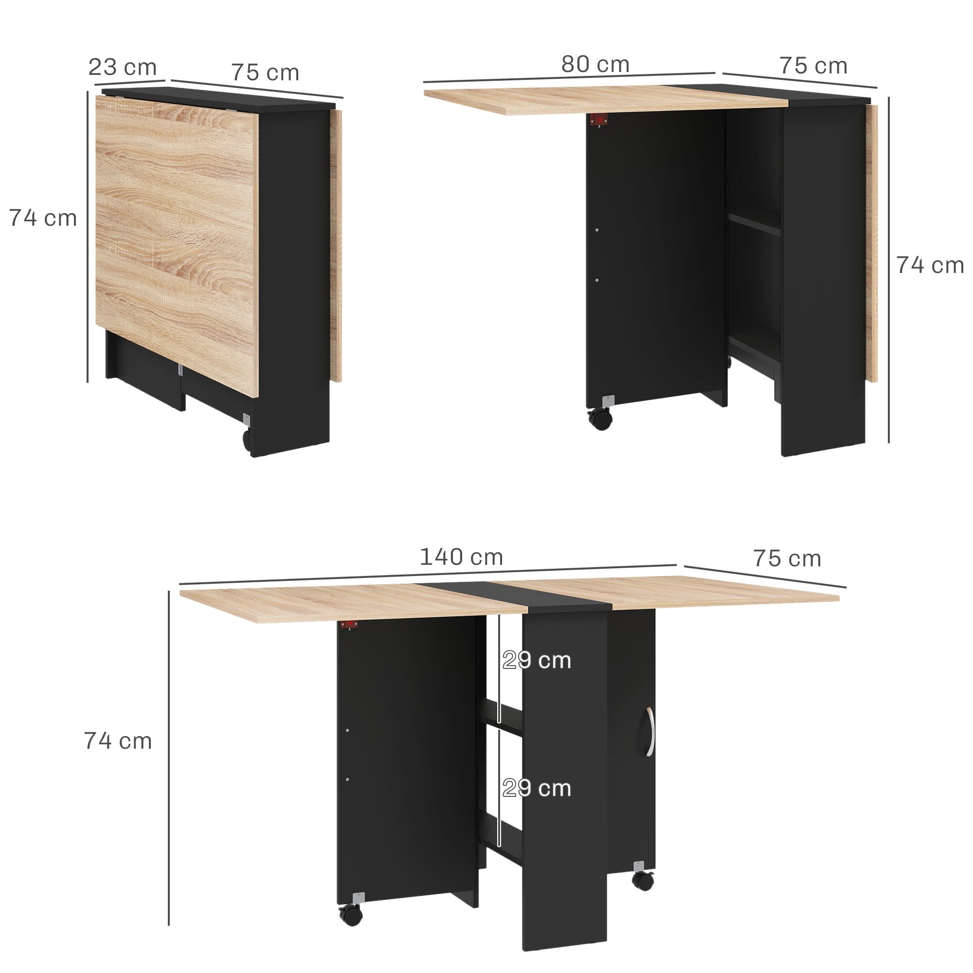 Transform Your Space with this Oak Drop Leaf Dining Table - image 3