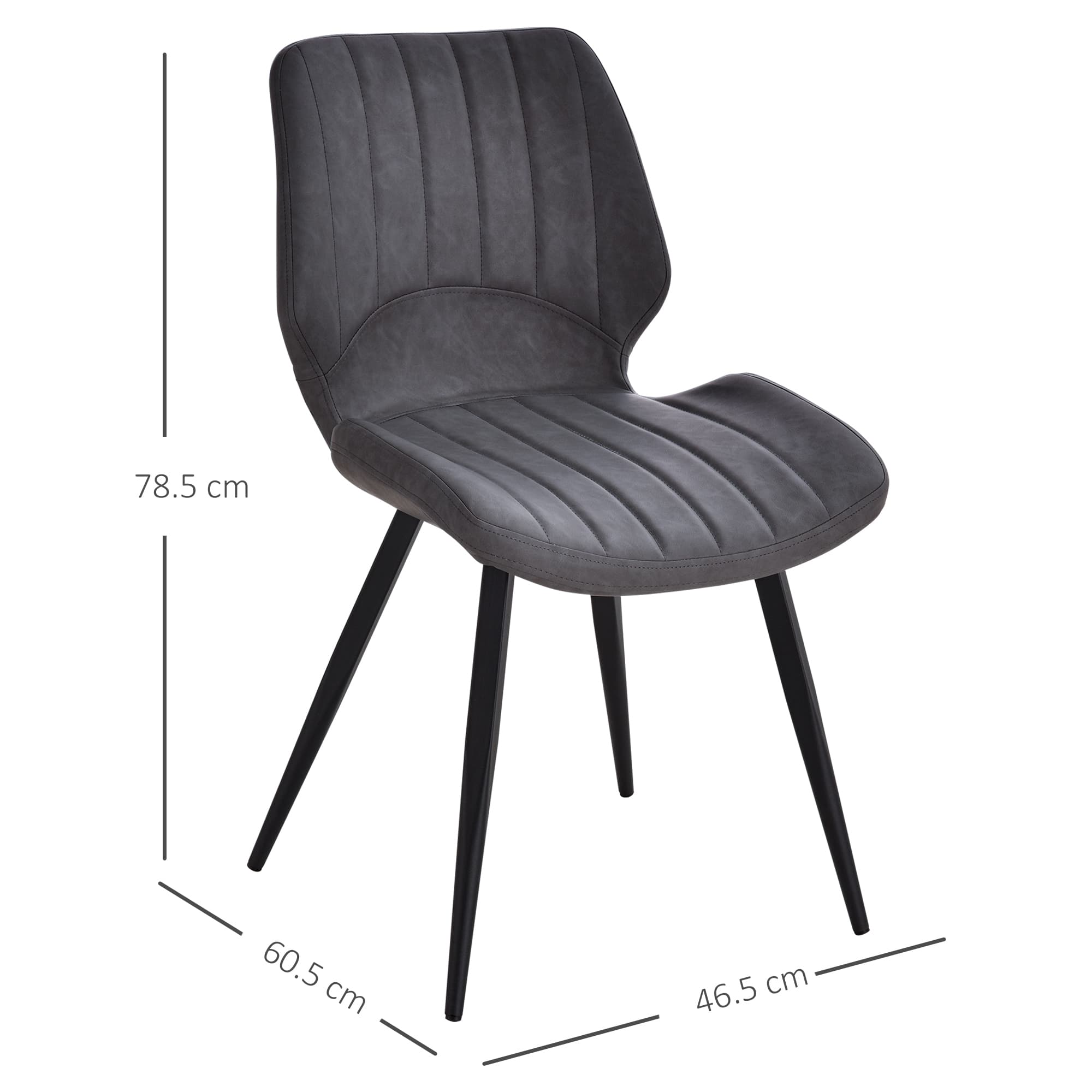 Transform Your Dining Space with Vintage Grey Leather Chairs - image 4