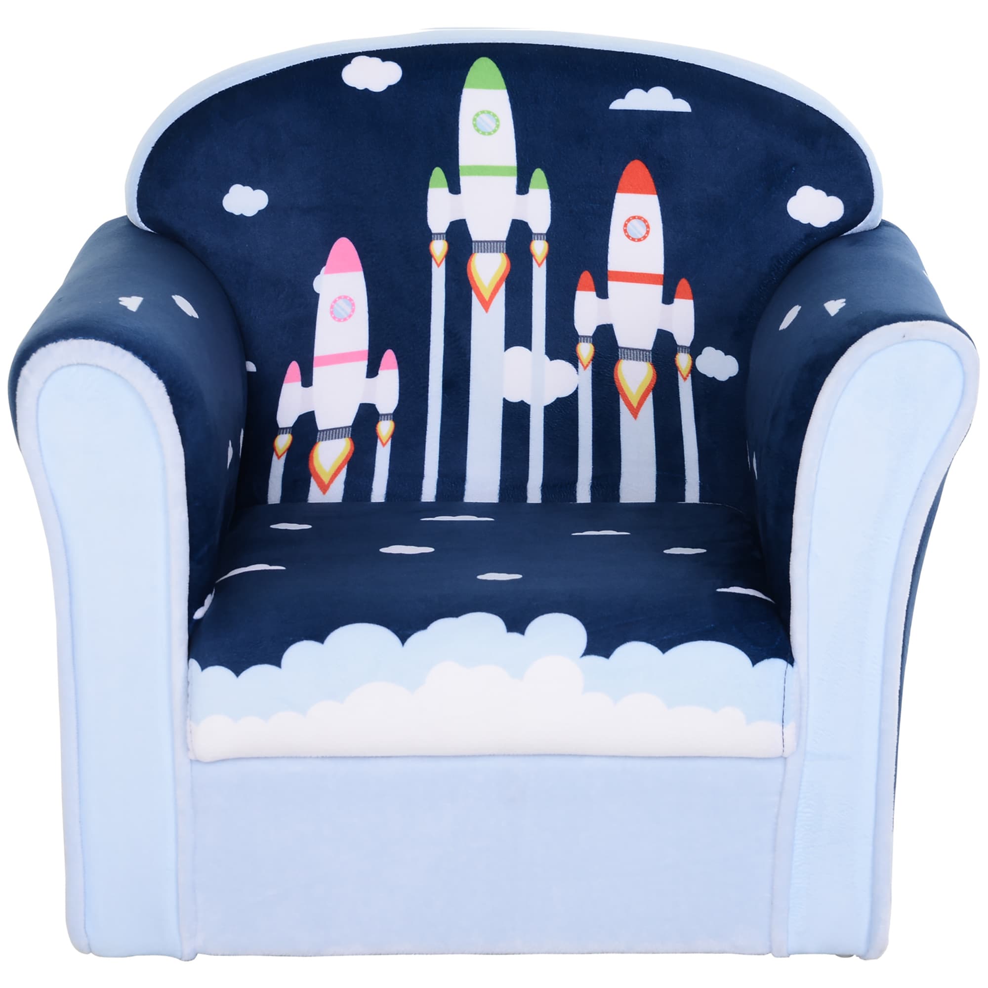 Transform Their Space with this Premium Rocket Armchair - Blue