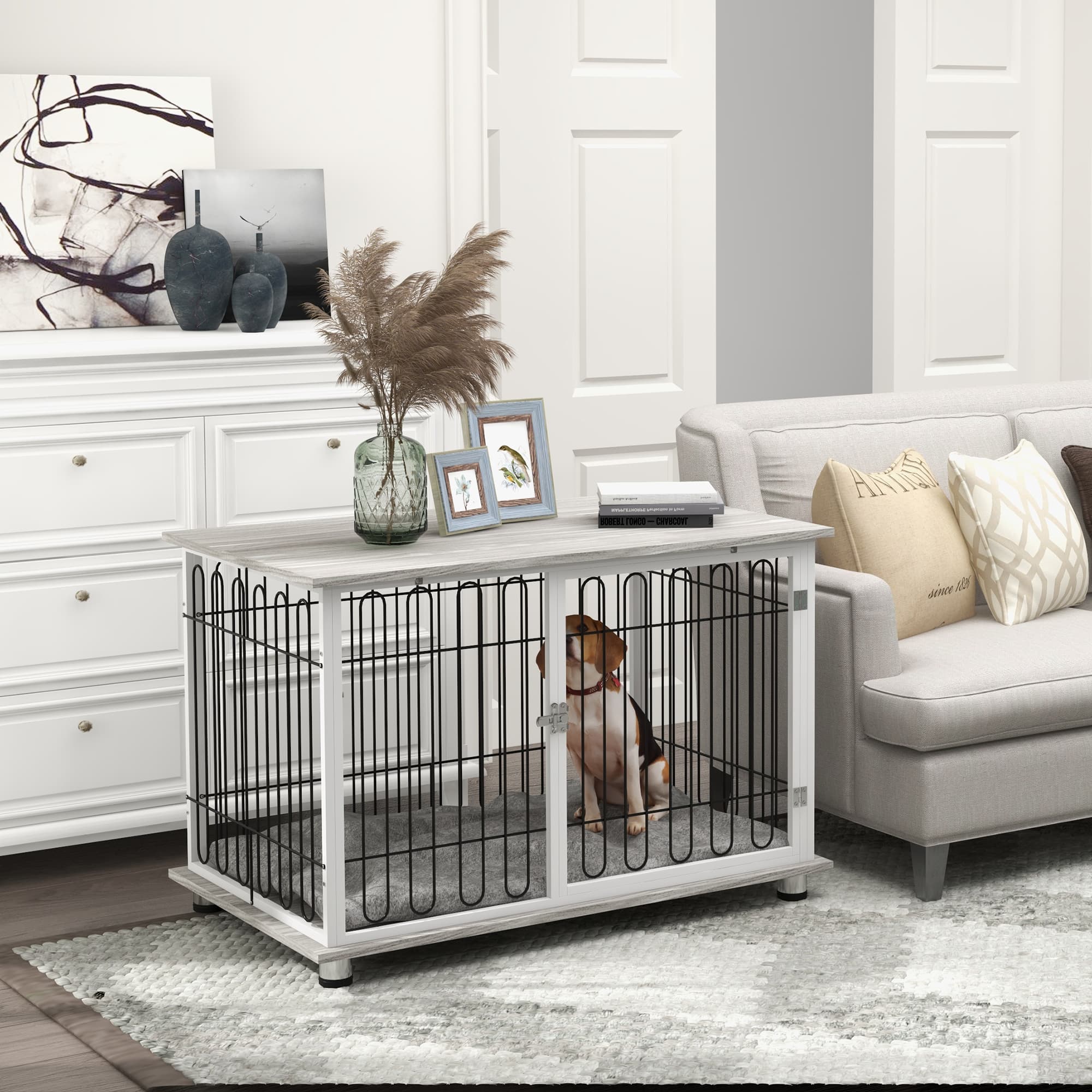 Transform Your Space with the PawHut Dog Crate Side Table - image 3