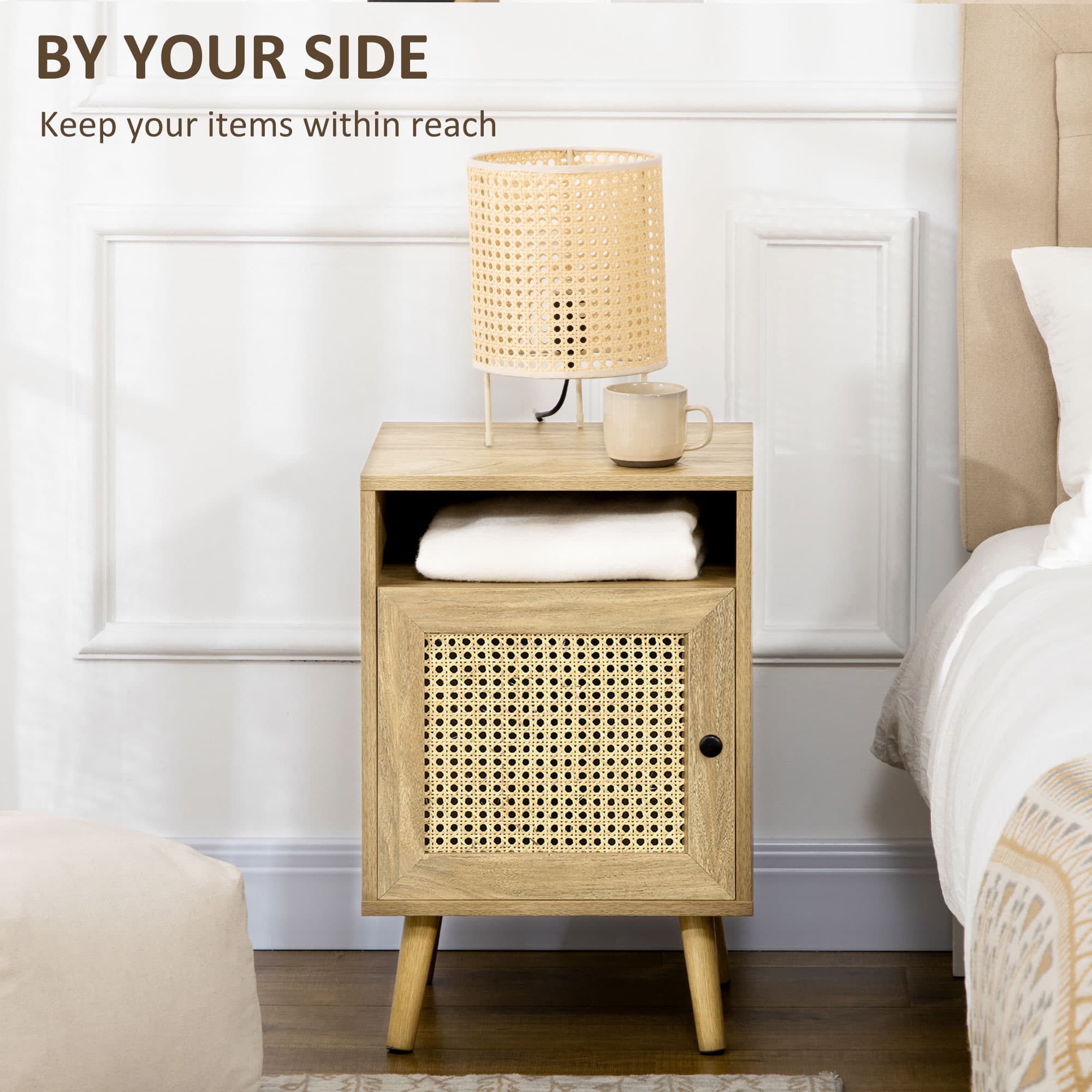 Transform Your Bedroom with Natural Rattan Bedside Tables - image 1