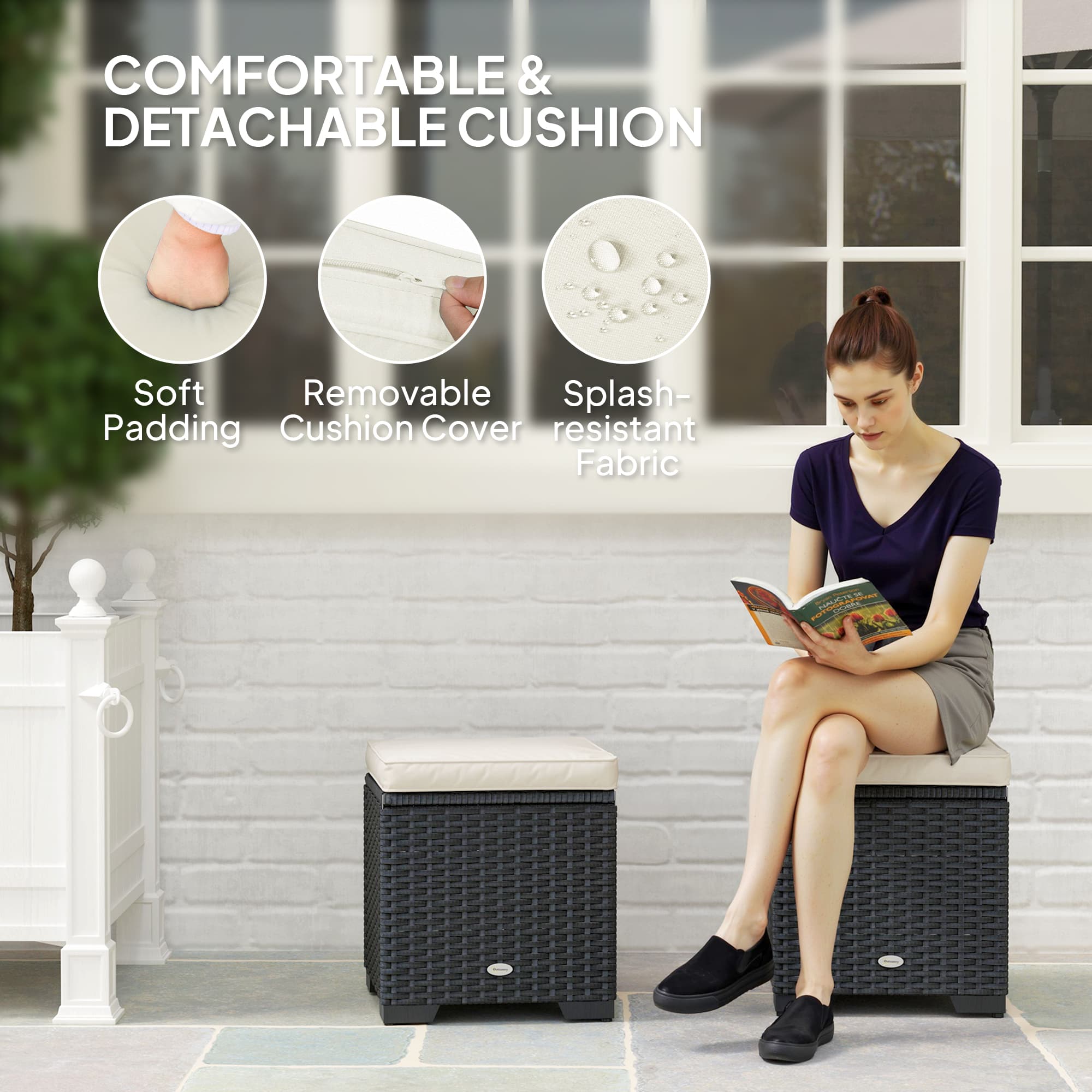 Transform Your Garden with Twin Rattan Storage Footstools - image 5