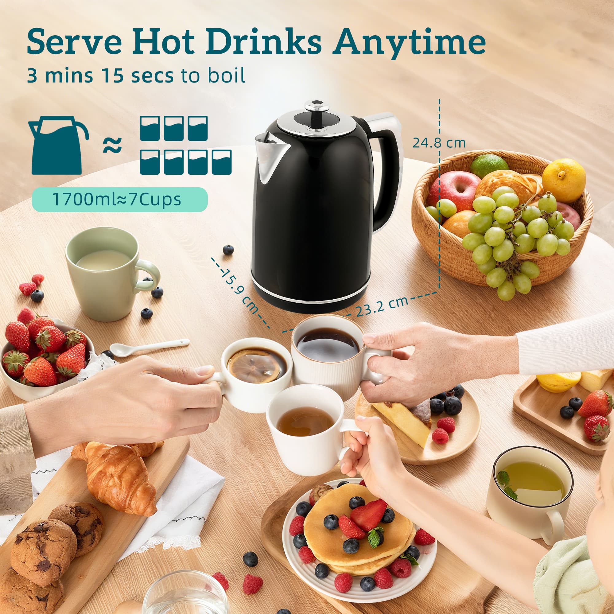 Transform Your Mornings with this Retro Kettle & Toaster Set - image 5