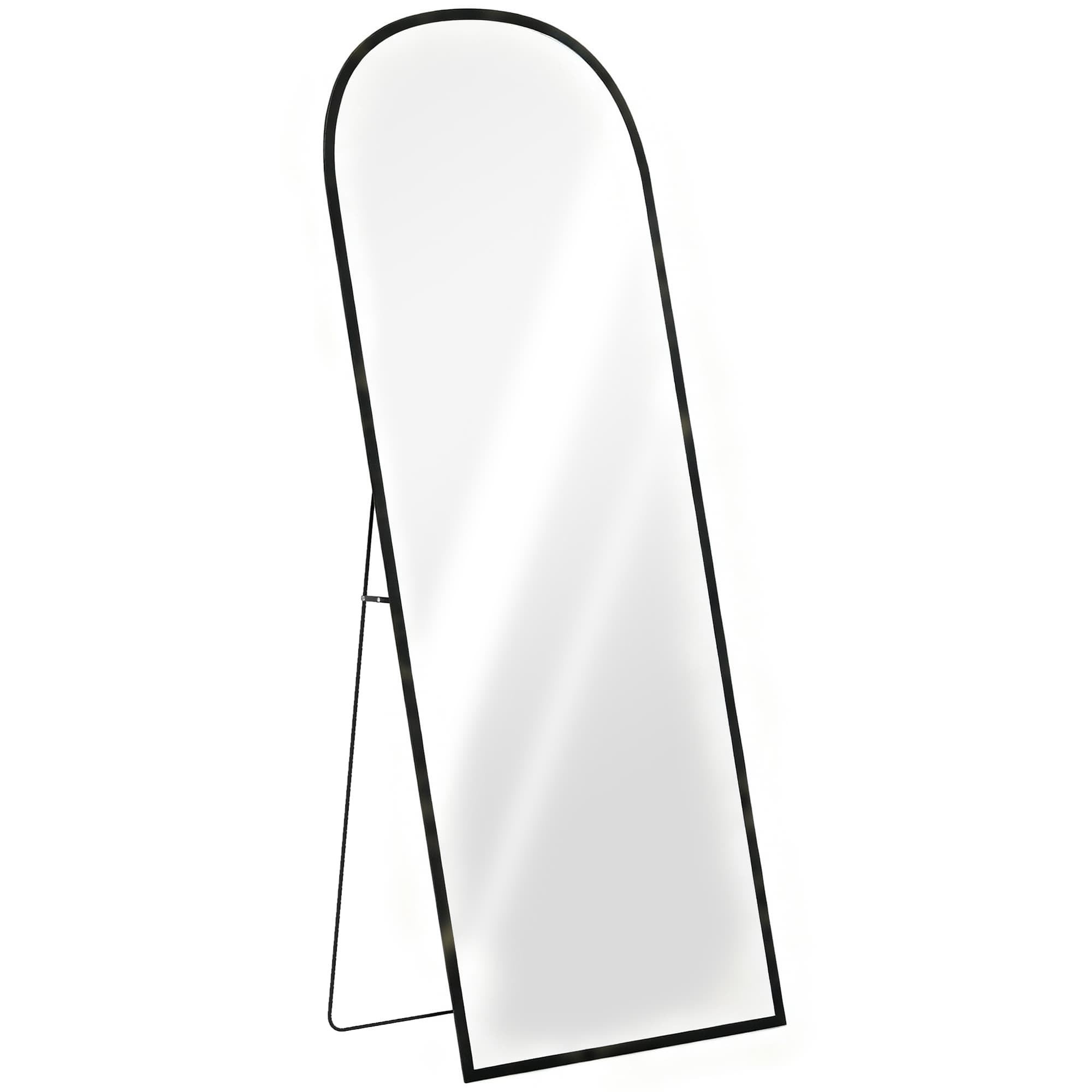 Transform Your Space with this 165cm Black Standing Mirror - Black