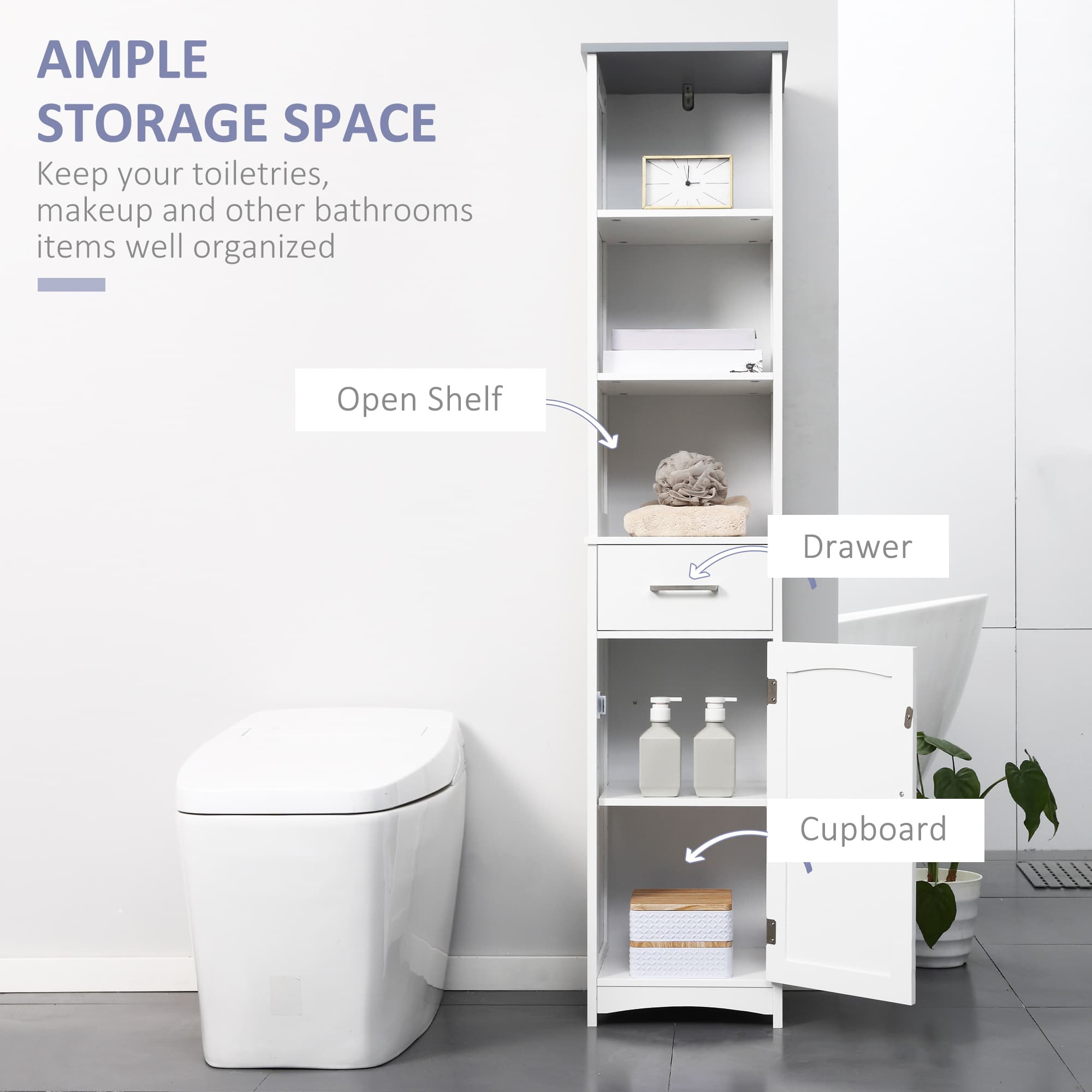 Transform Your Space with the Kleankin Slim Bathroom Cabinet - image 5