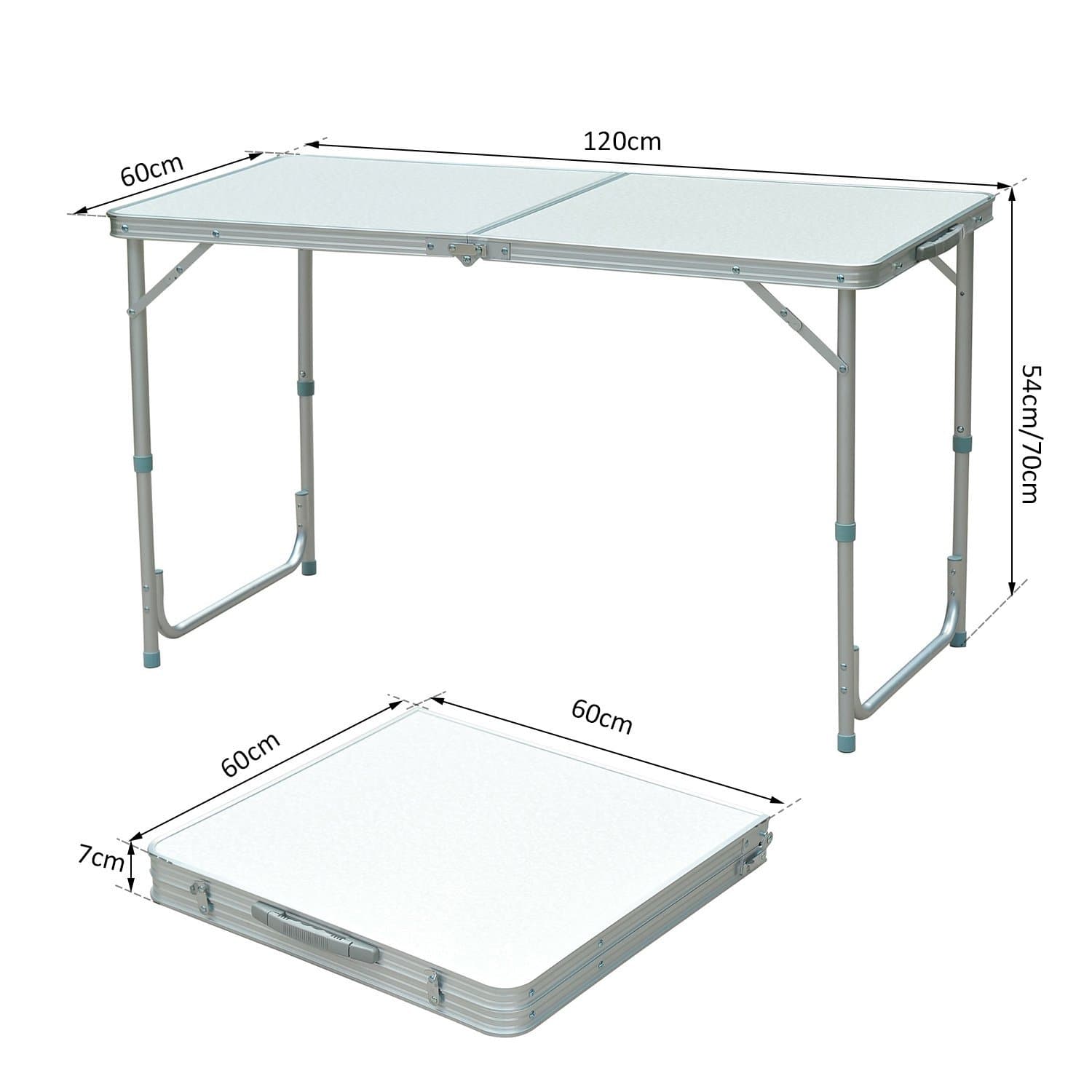 Folding table that sets up in seconds and folds flat for storage - image 10