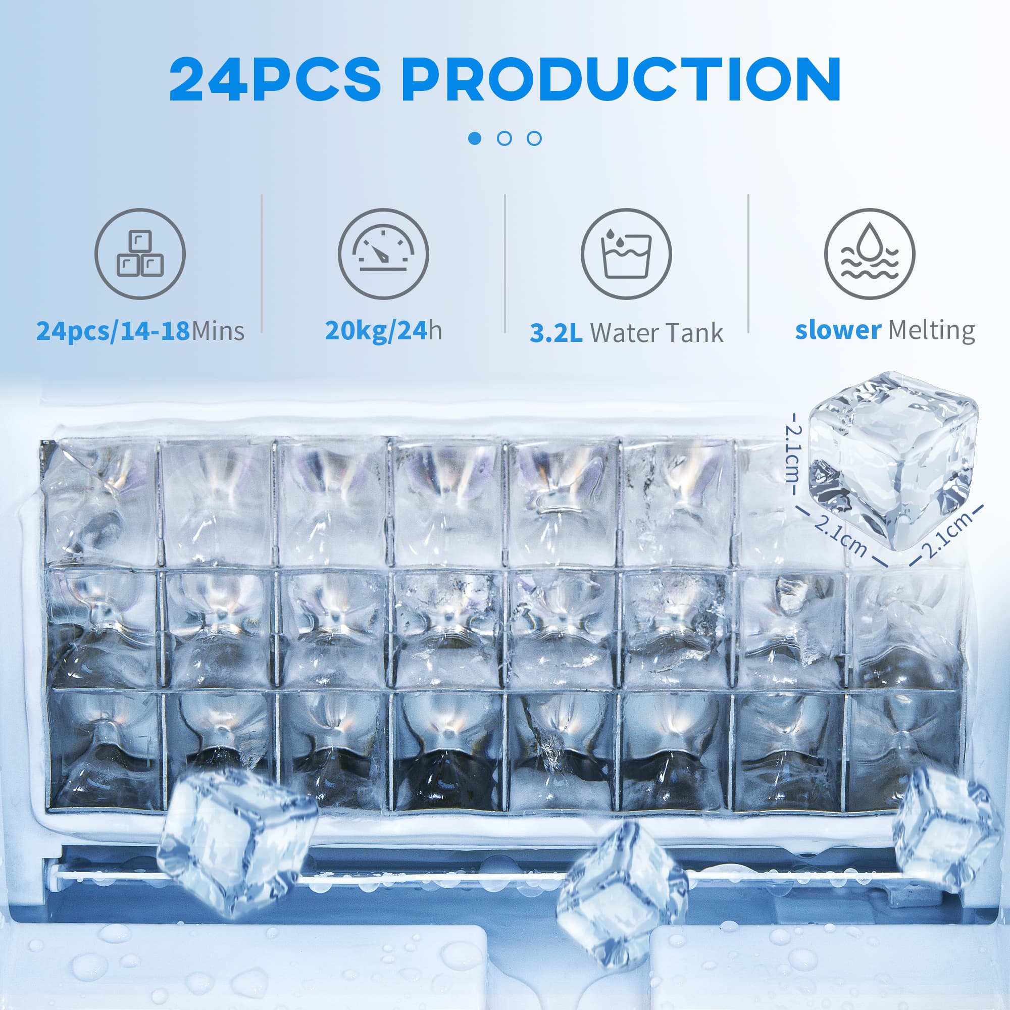 Transform Your Drinks with this 3.2L Compact Ice Maker - image 5