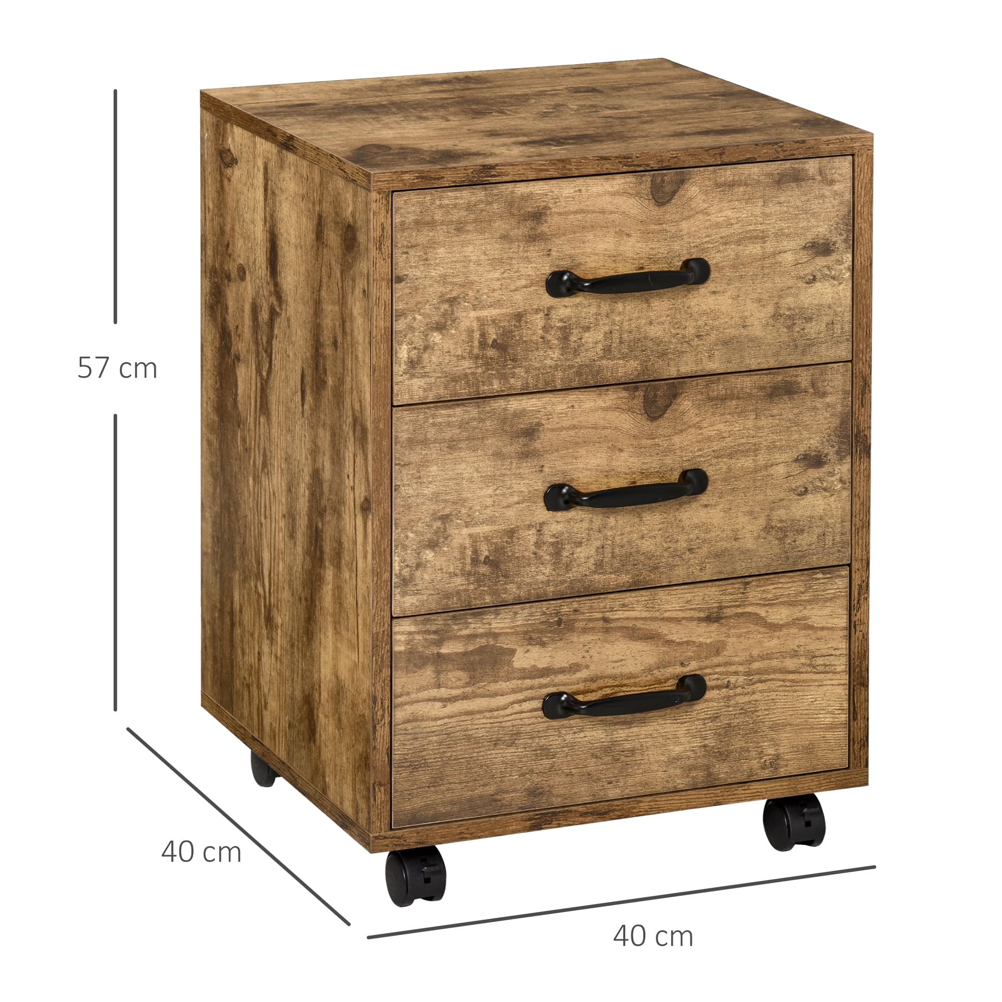 Transform Your Workspace with this Rustic Mobile Filing Cabinet - image 3
