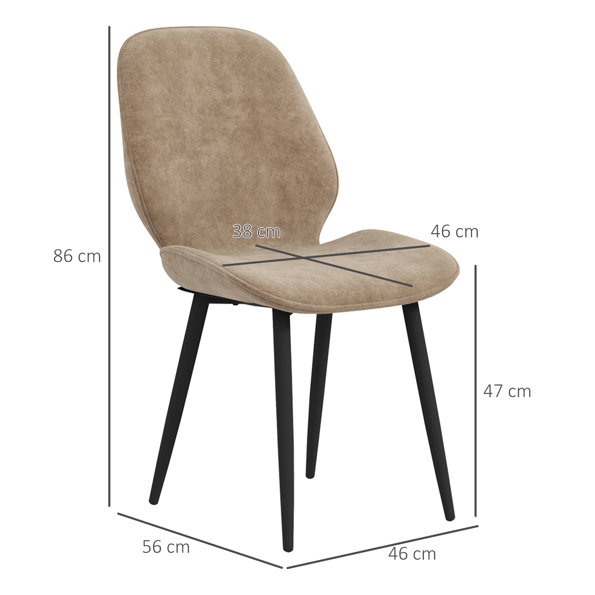 Transform Your Dining Space With Light Brown Velvet Chairs - image 3
