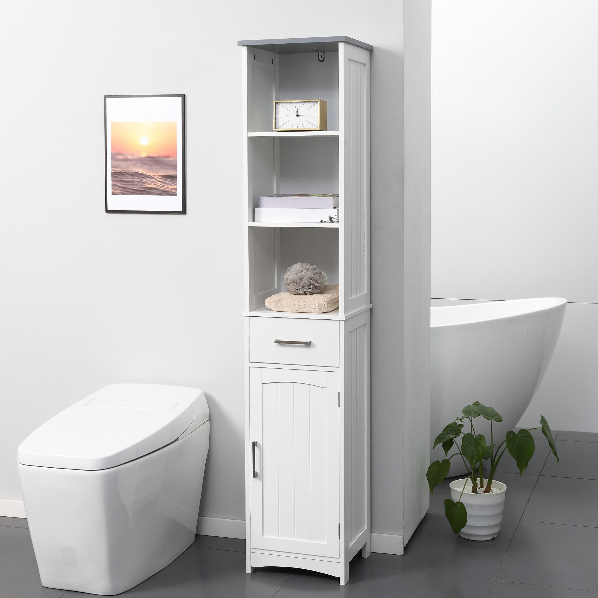 Transform Your Space with the Kleankin Slim Bathroom Cabinet - image 4