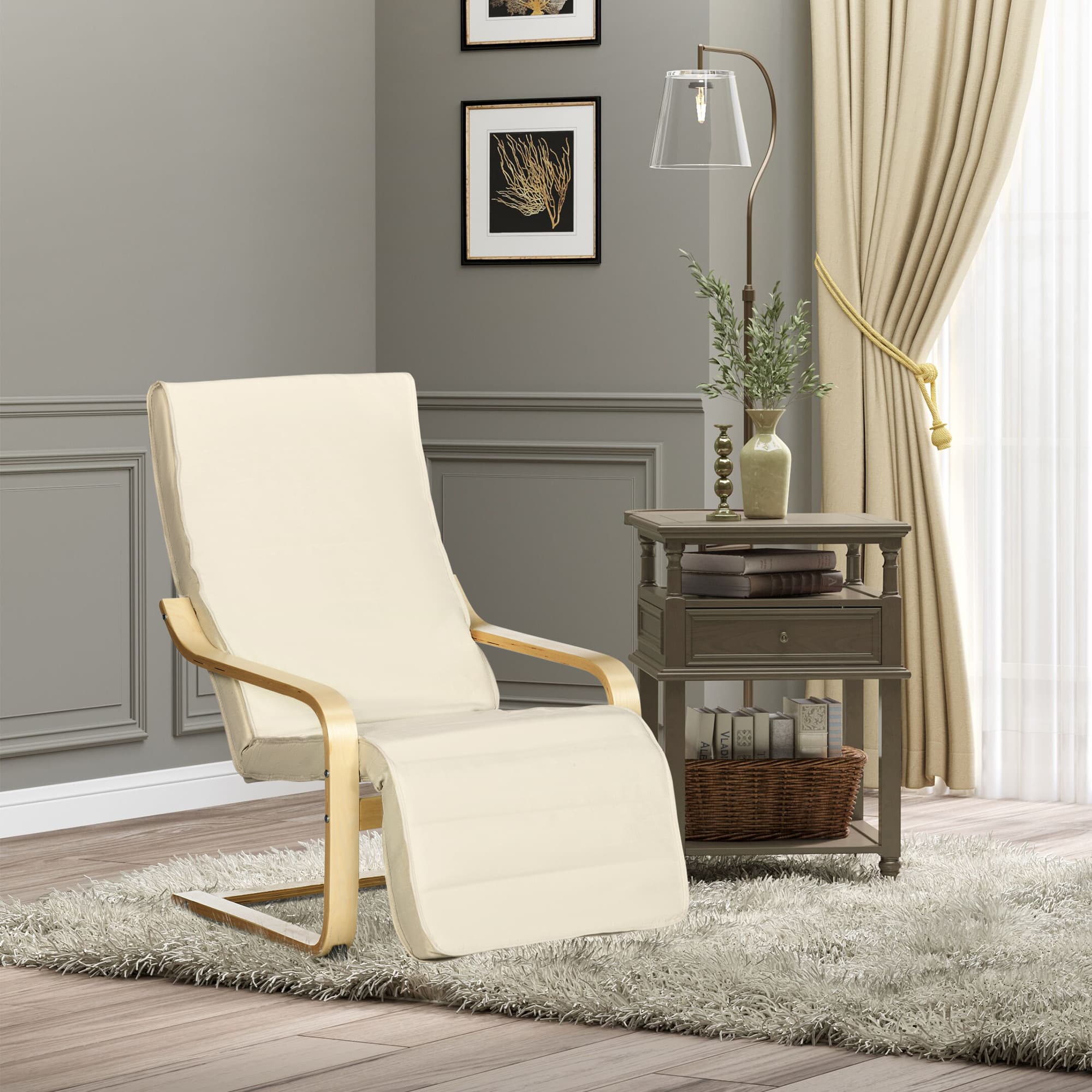 Transform Your Space with this Cream White Lounge Armchair - image 1
