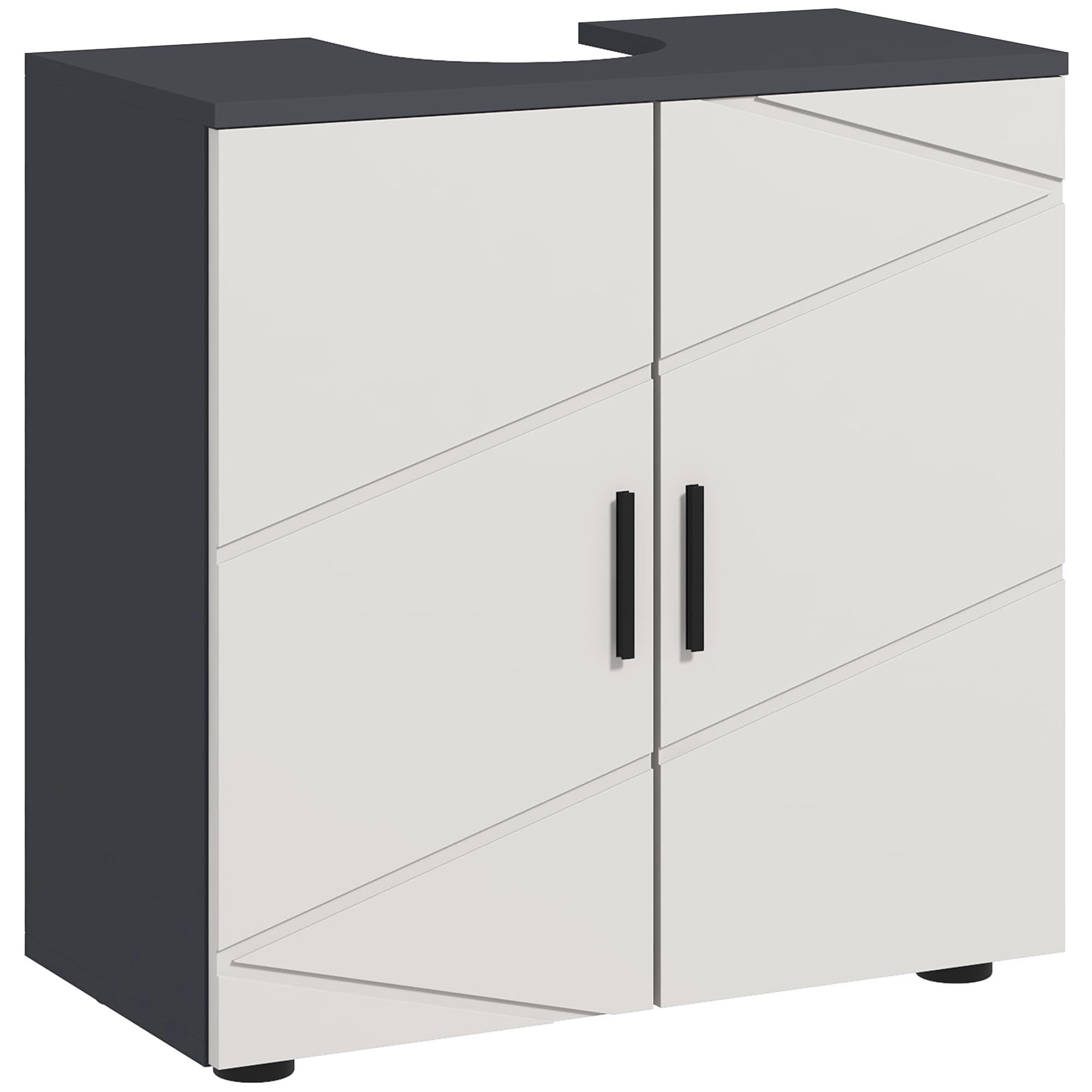 Transform Your Space with the Kleankin Under Sink Cabinet - Light Grey