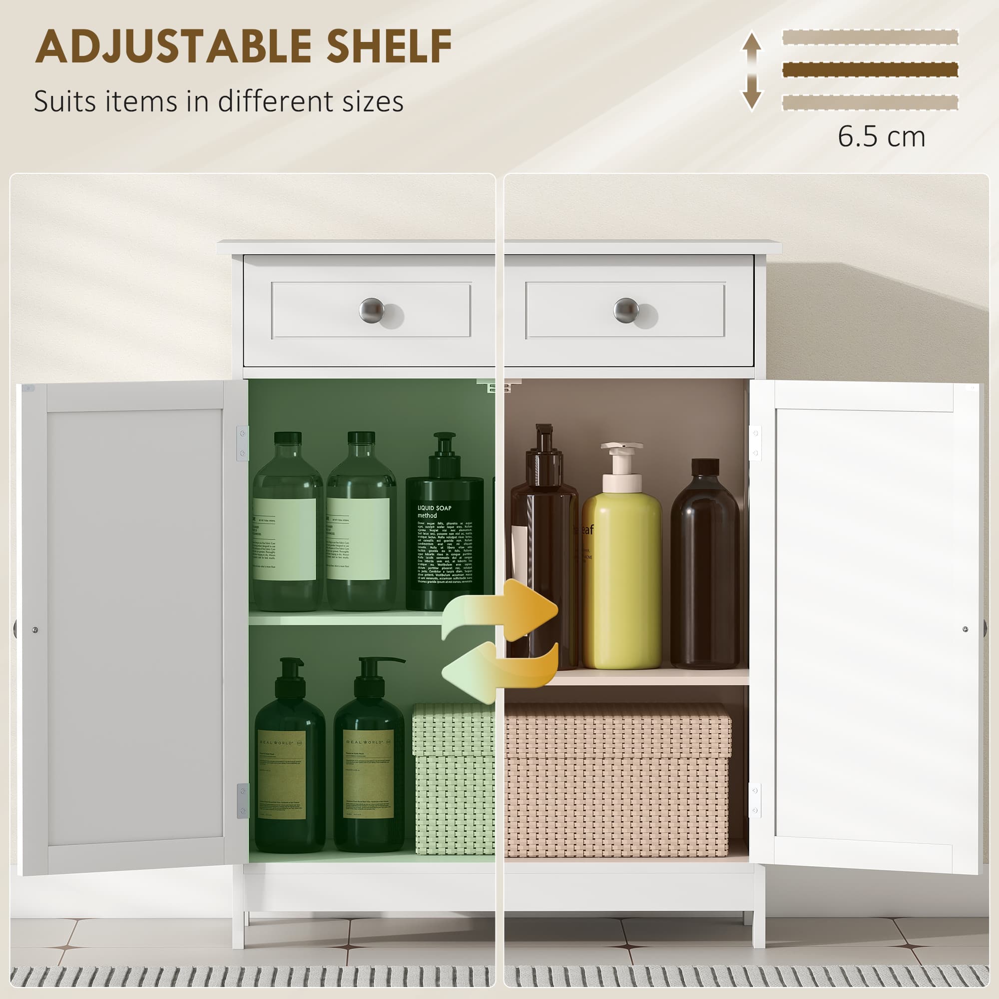 Transform Your Space with this White Bathroom Cabinet - image 1