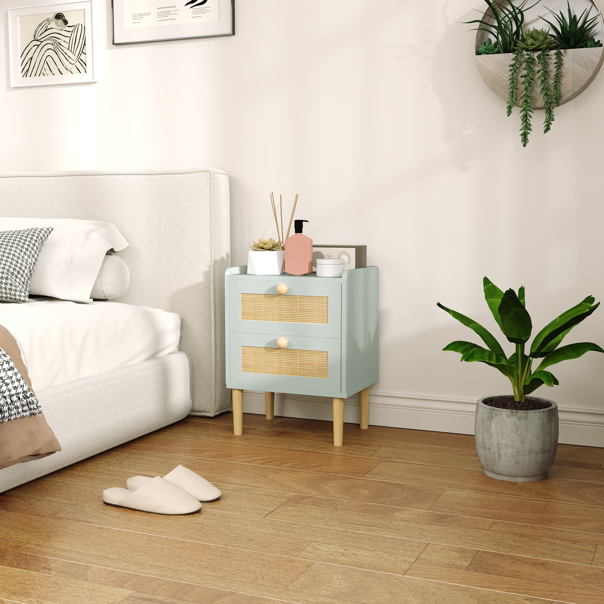 A compact rattan drawer cabinet for softer storage - image 4
