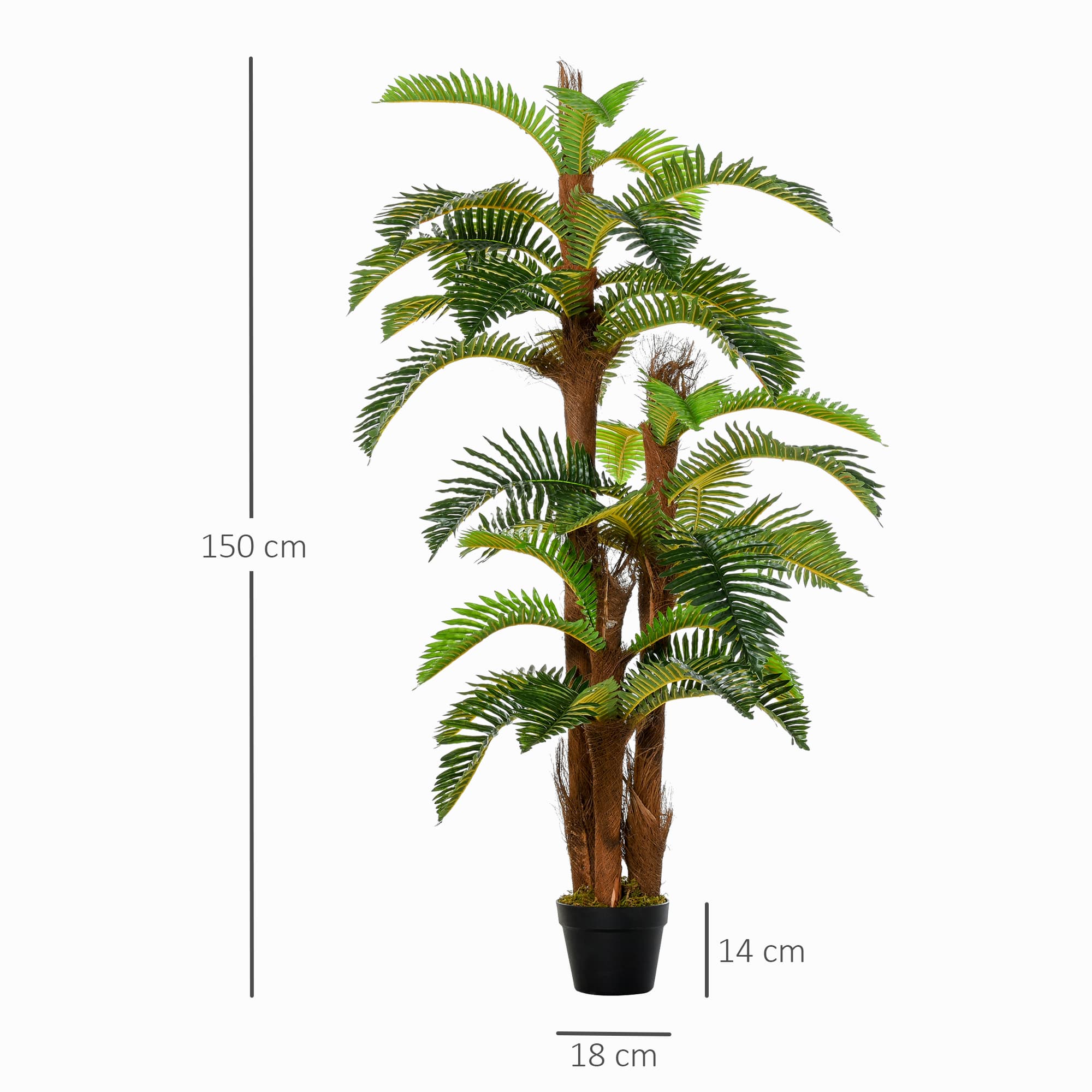 Transform Your Space with this 150cm Artificial Tropical Fern - image 1