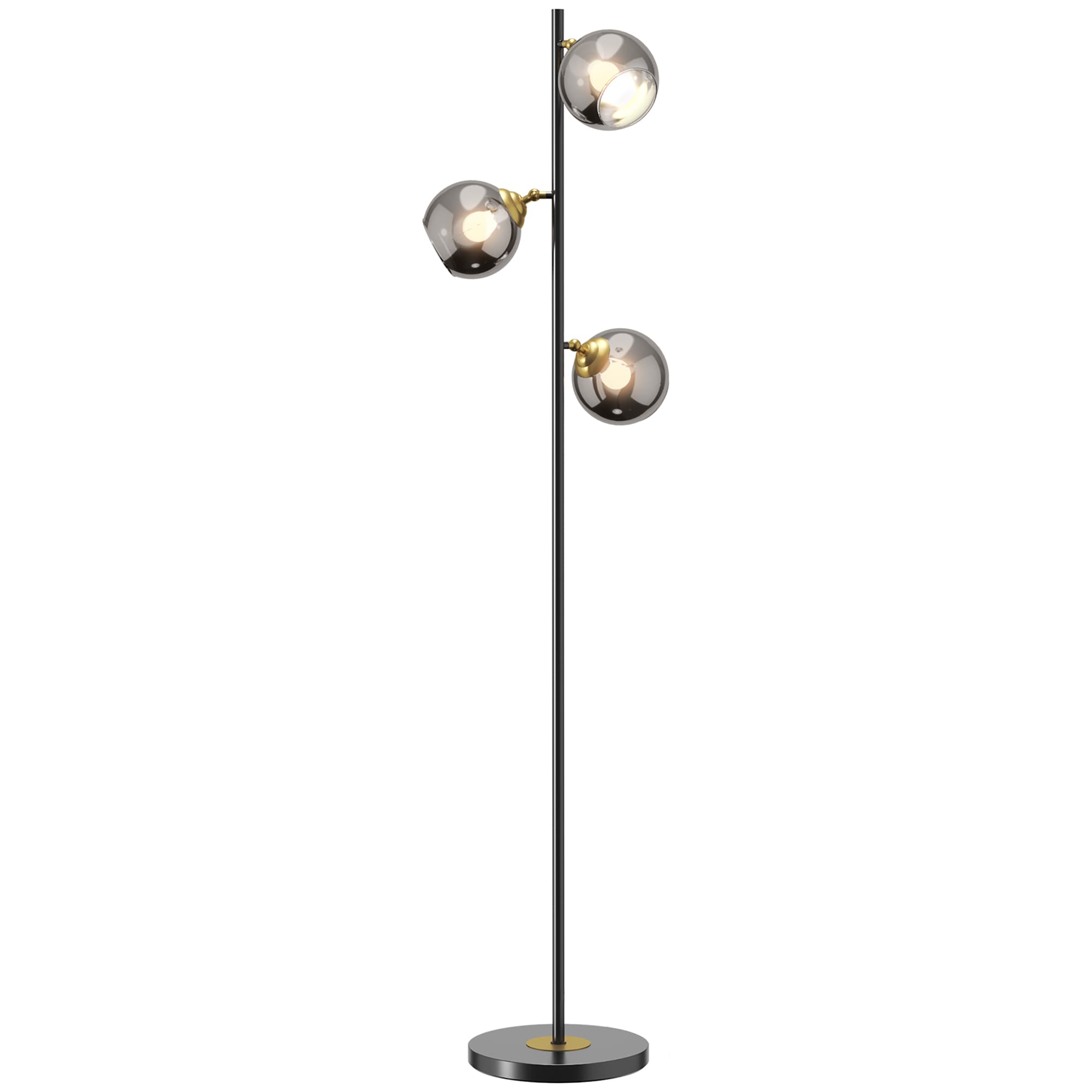 Transform Your Living Room with this 3-Light Tree Lamp - Grey