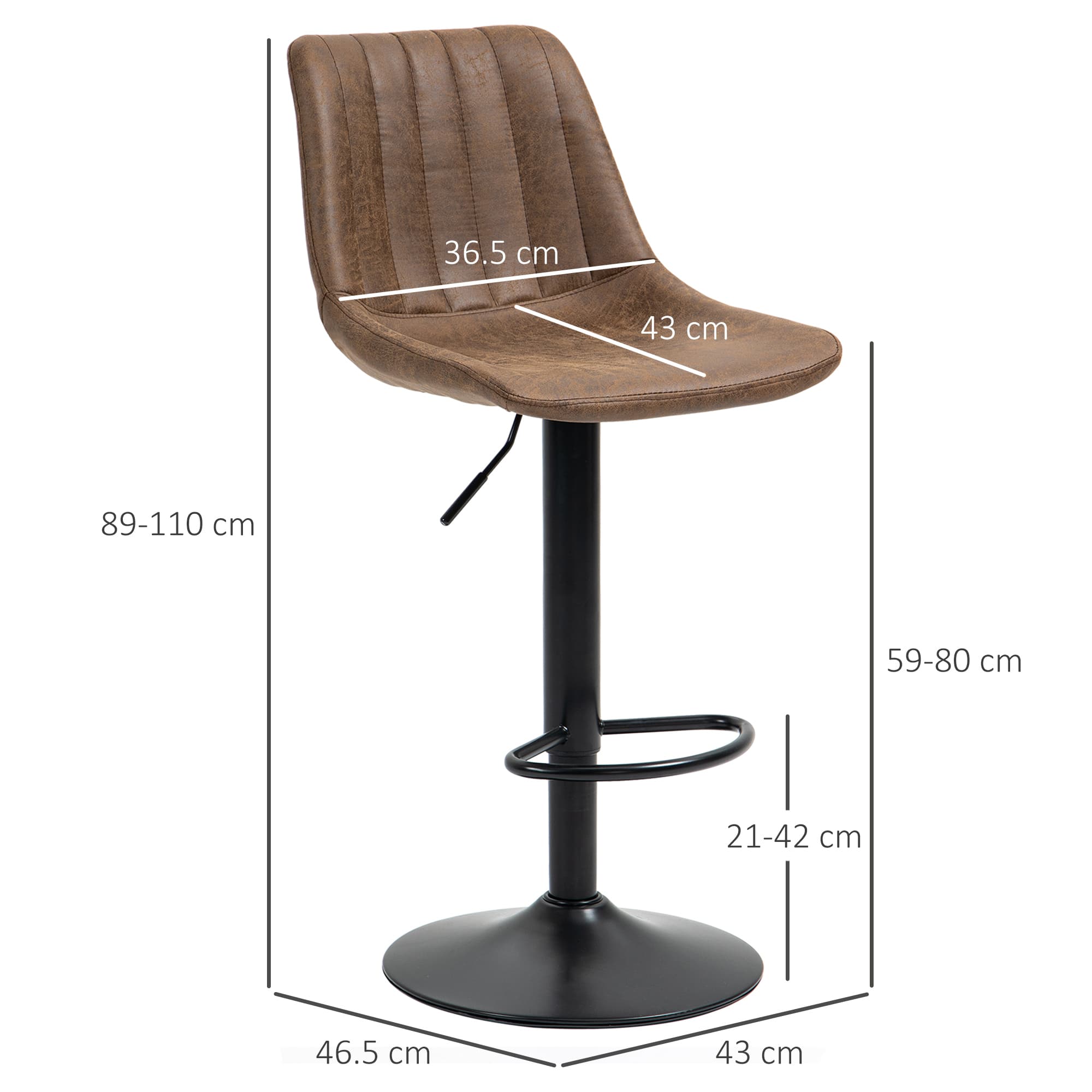 Transform Your Kitchen with Retro Brown Bar Stools - image 4