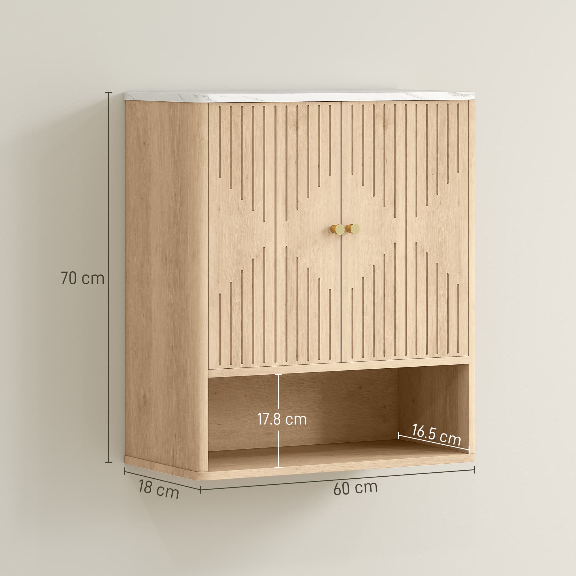 Transform Your Space with this Oak Bathroom Wall Cabinet - image 5