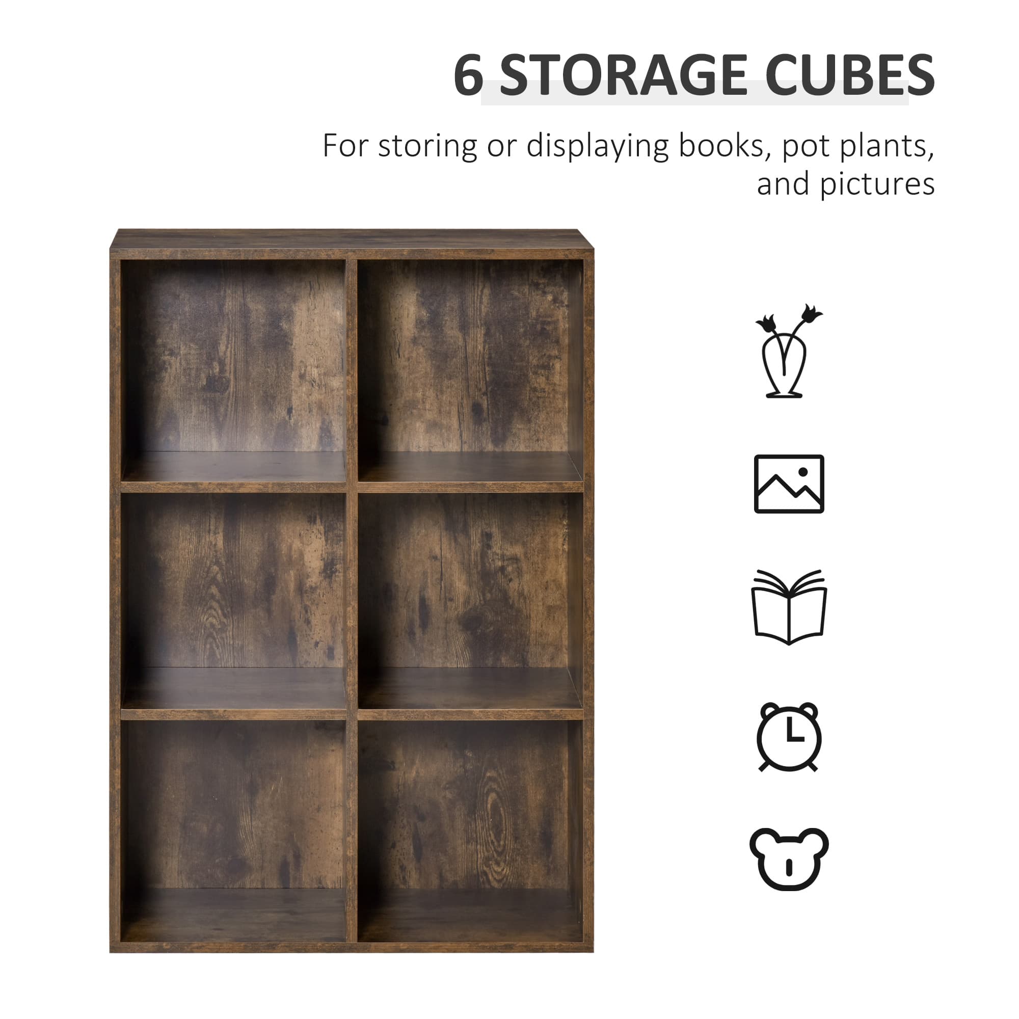 Transform Your Space with this Versatile Six-Cube Bookcase - image 2