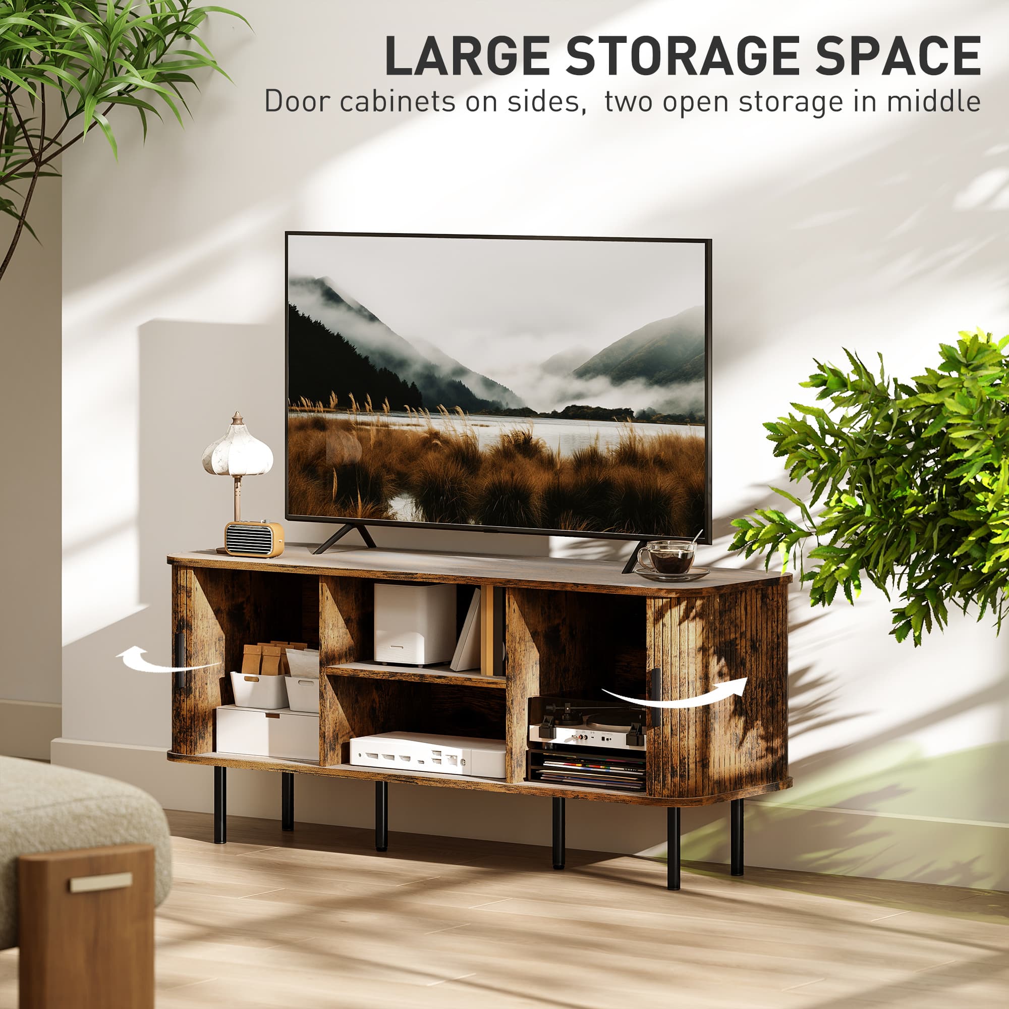Transform Your Living Room With This Rustic Brown TV Unit - image 3