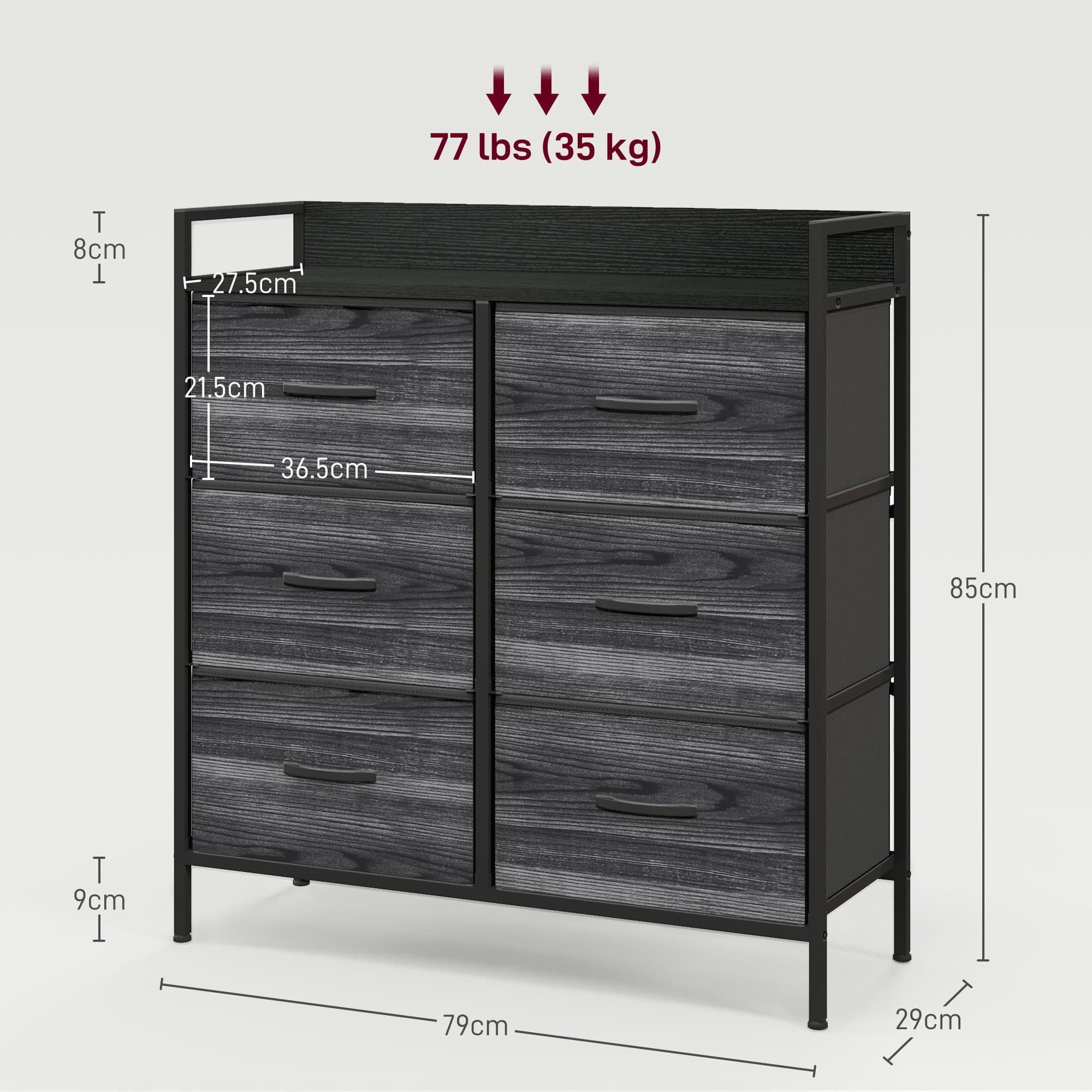 Six-Drawer Fabric Chest - image 8