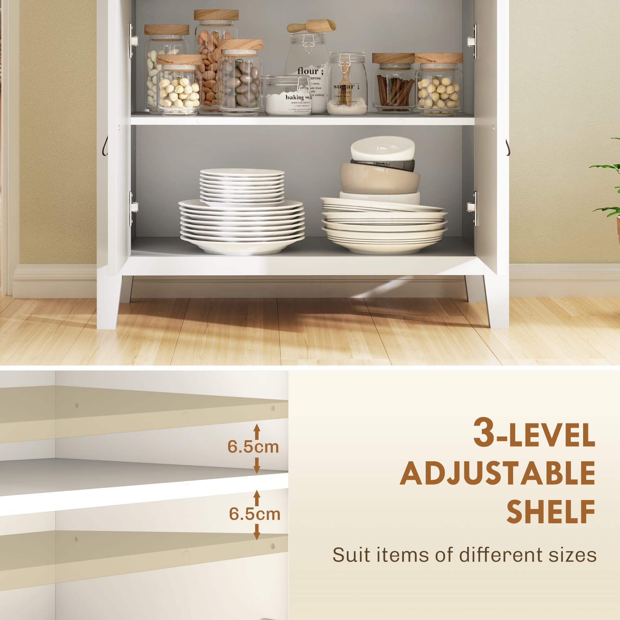 Transform Your Space with this White Farmhouse Sideboard - image 1