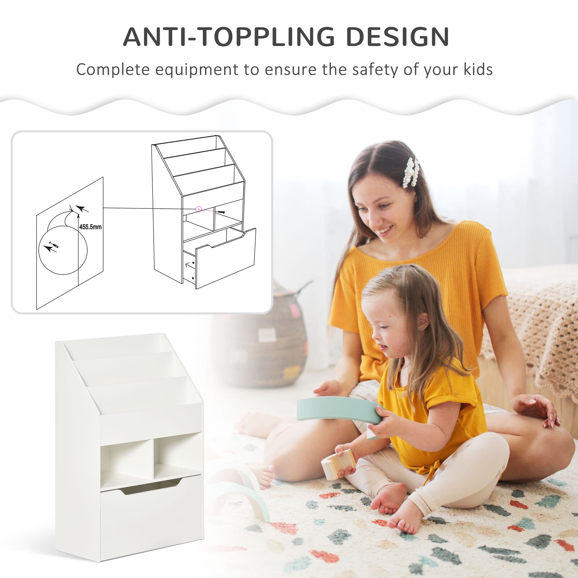 Transform Their Space With This White Kids Bookshelf - image 5