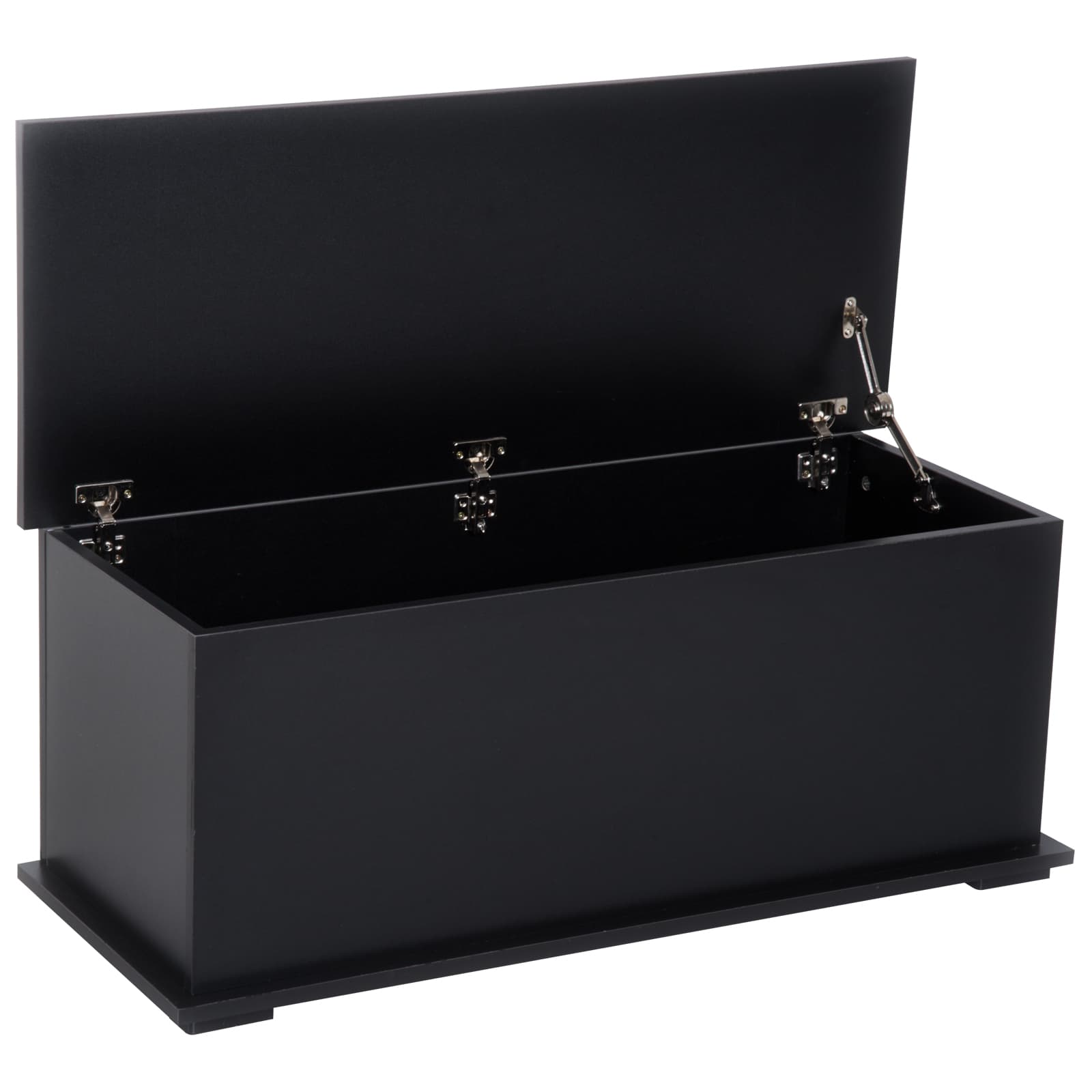 Transform Your Space with this 113L Black Storage Chest - Black