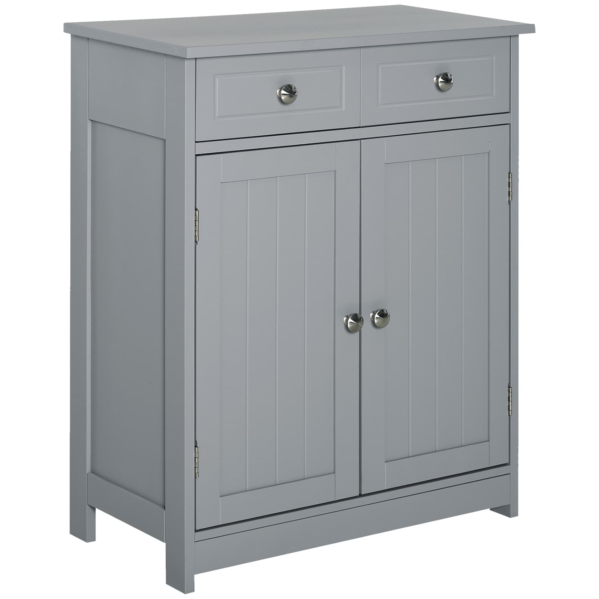 Traditional Grey Freestanding Bathroom Storage Cabinet - Grey