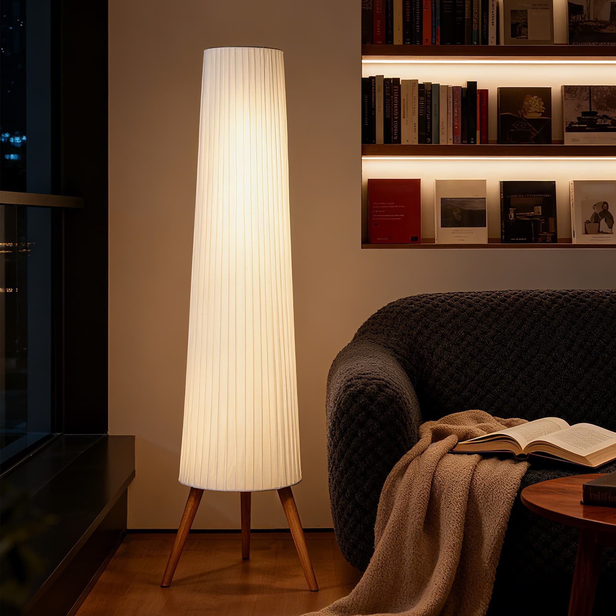 Soft, dimmable tripod floor lamp for calm rooms - image 10