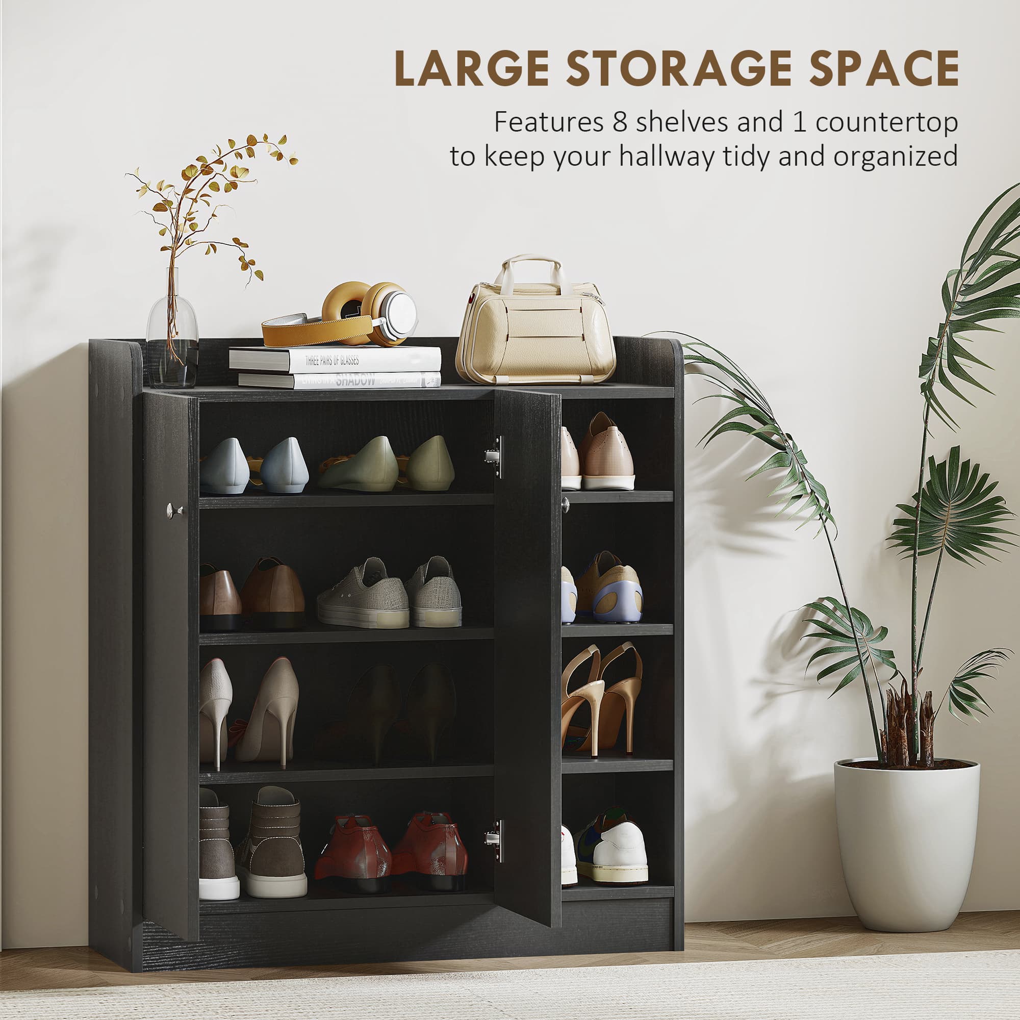 Transform Your Hallway with this Black Shoe Cabinet - image 4