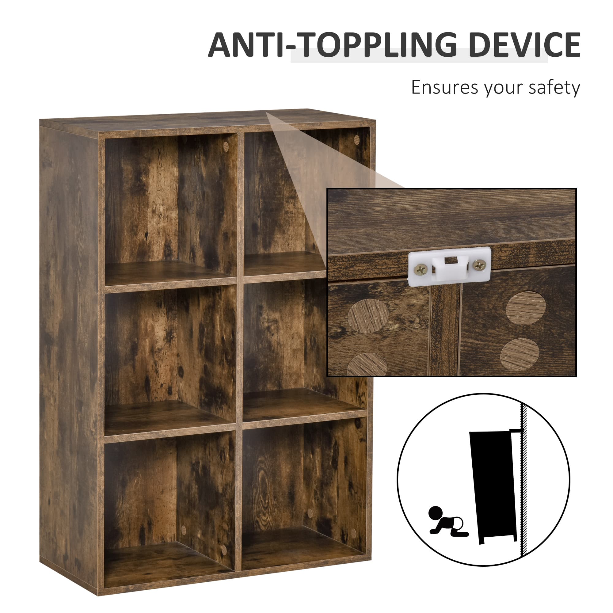Transform Your Space with this Versatile Six-Cube Bookcase - image 5