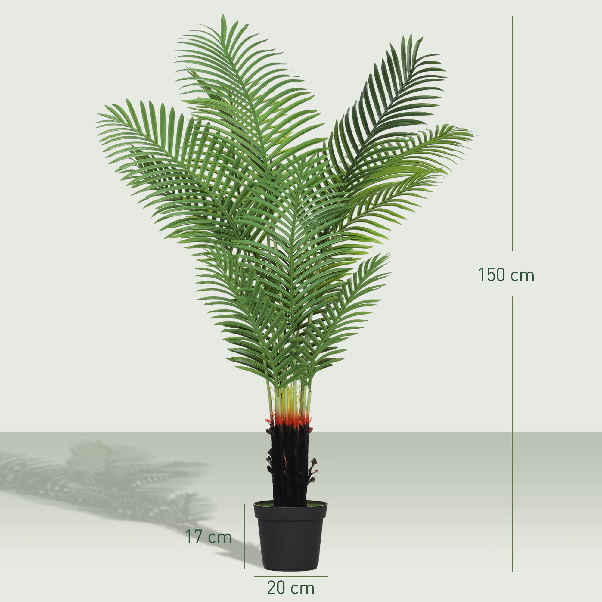 Tall Artificial Areca Palm Tree, 150 cm, Ready to Display - image 8