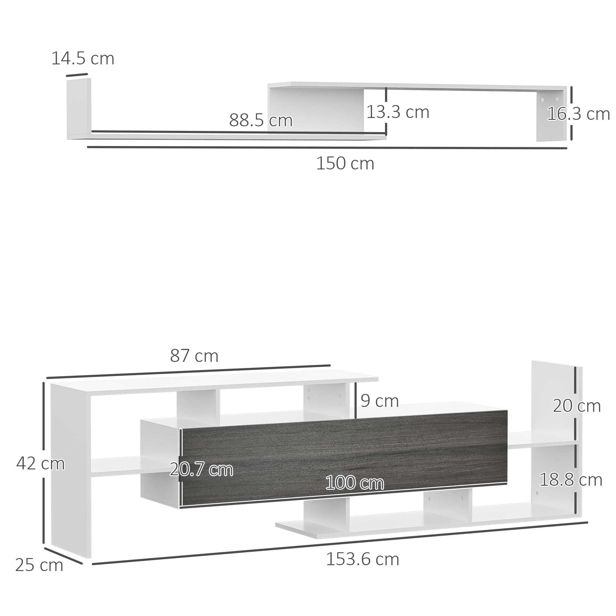 Transform Your Space with this Modern TV Unit & Shelf Set - image 4