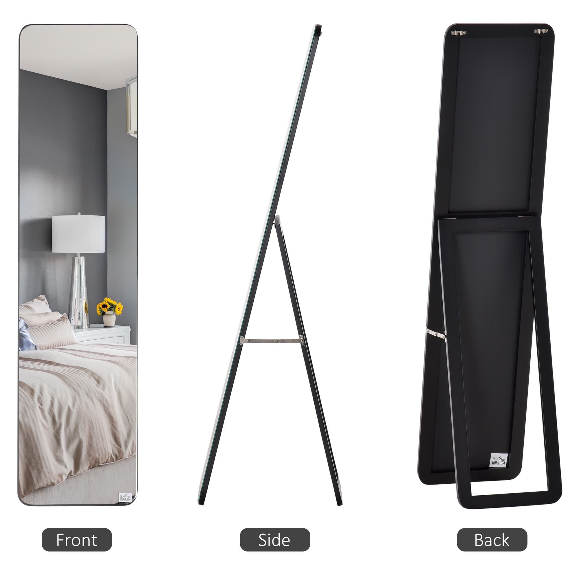Transform Your Space with this Black Full Length Mirror - image 1