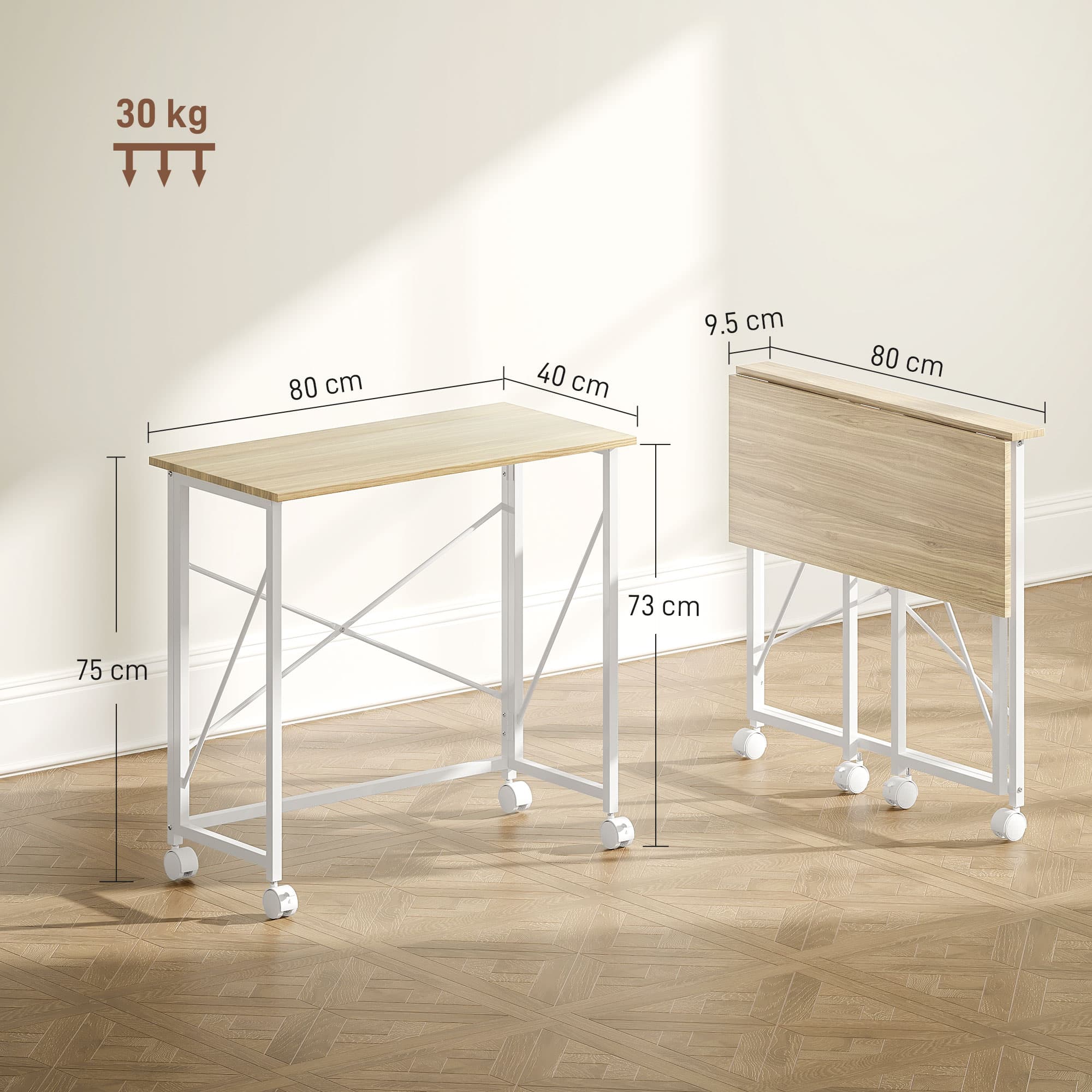 A Folding Desk on Wheels That Tucks Away When You Don't Need It - image 9