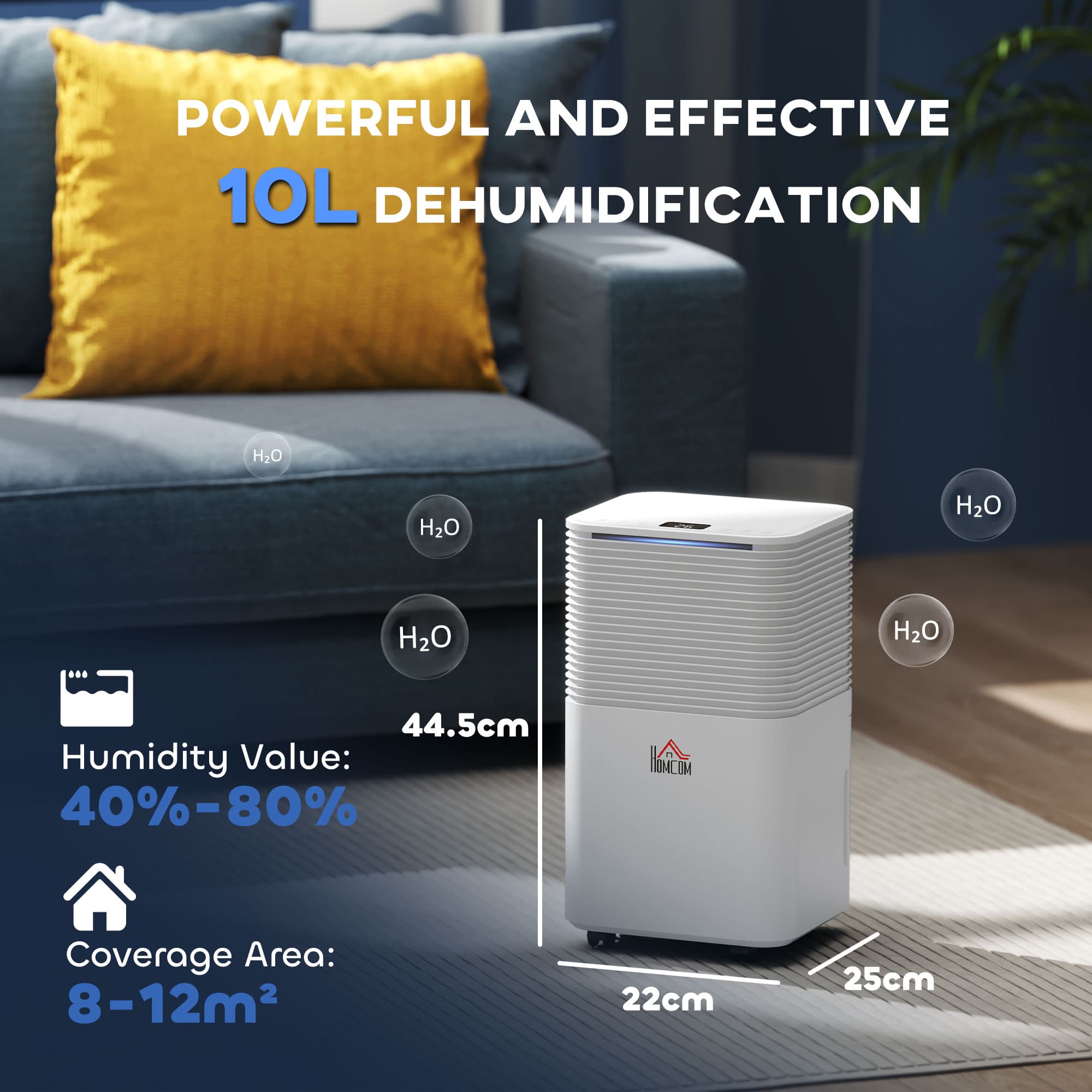 Compact 10L Dehumidifier for Damp and Laundry Drying - image 10
