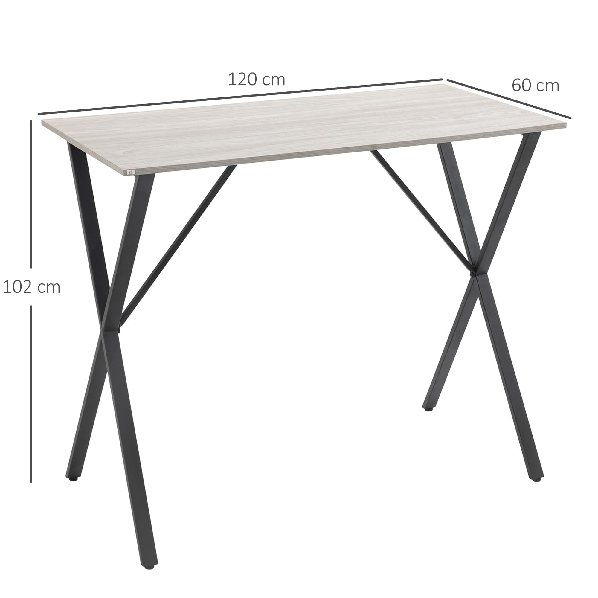 Modern 120cm Rectangular Breakfast Bar Table for Four - image 3
