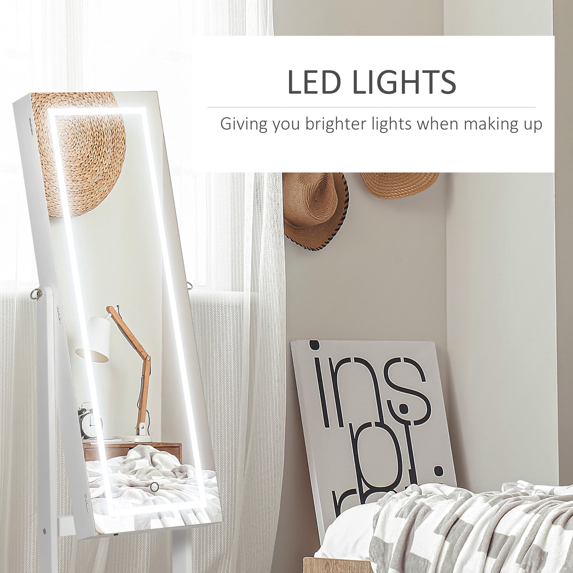 Transform Your Space With This LED Jewellery Cabinet & Mirror - image 3
